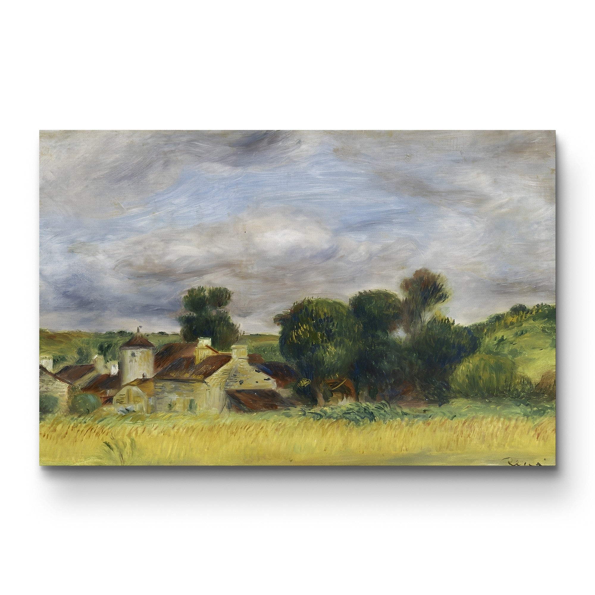 Brittany Countryside, 1892 – Pierre-Auguste Renoir Wall Art | Impressionist Landscape Canvas Print