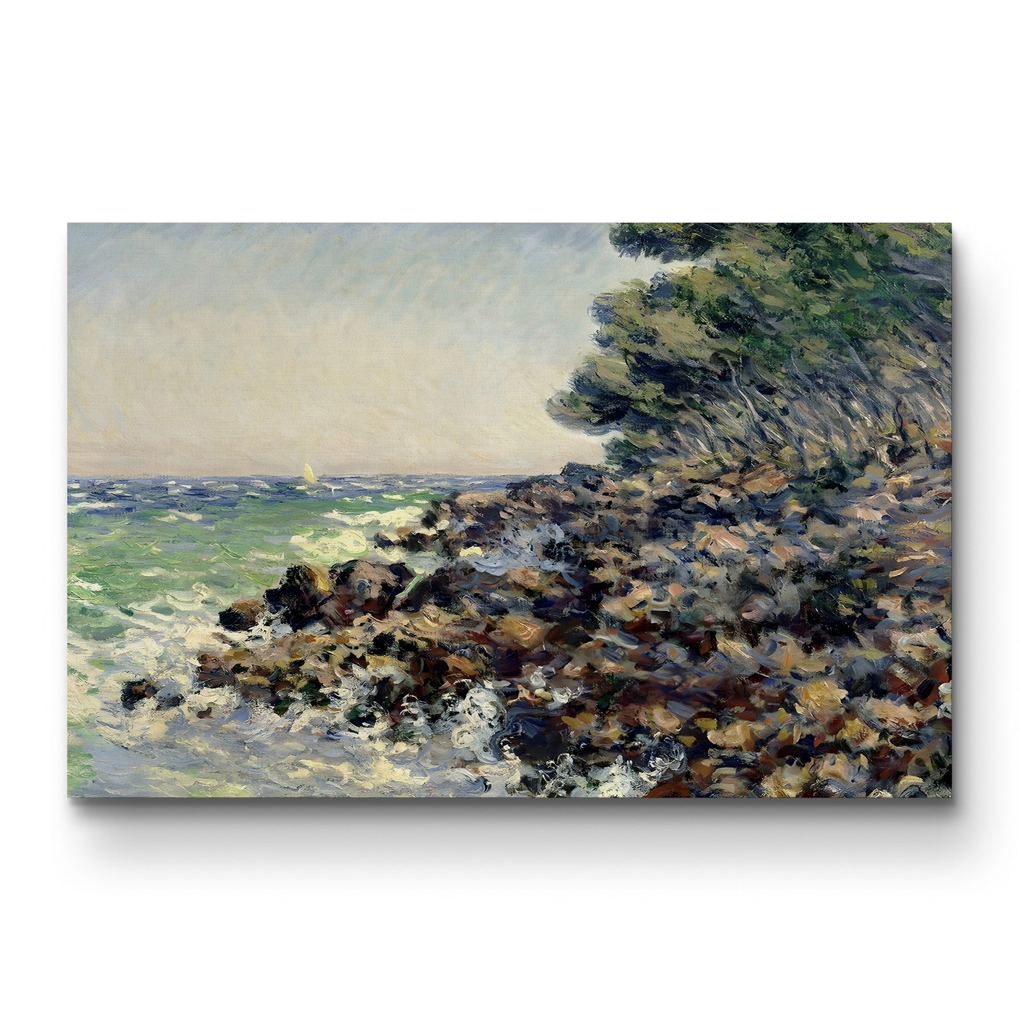 Cap Martin, 1884 – Claude Monet Wall Art | Impressionist Mediterranean Coast Canvas Print