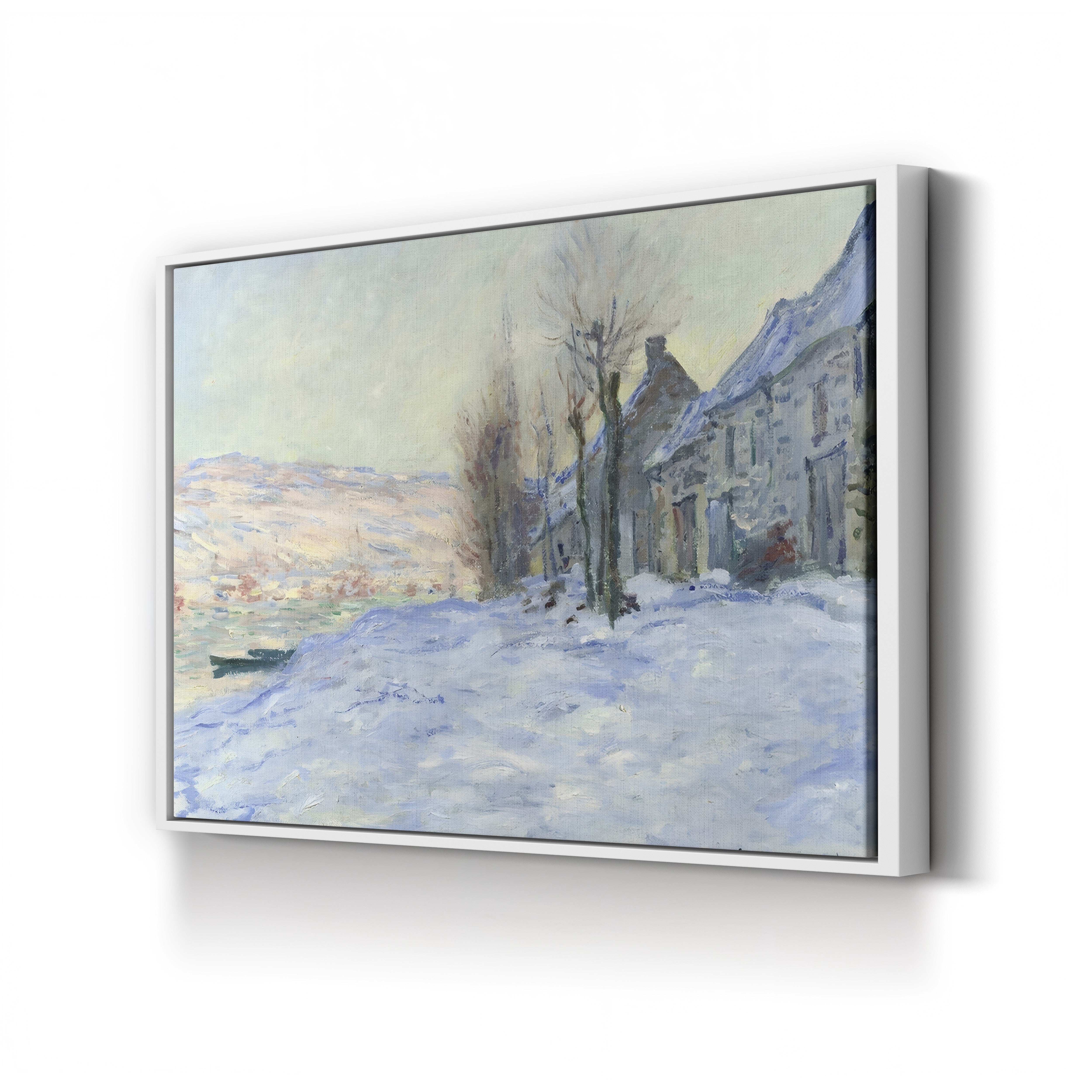 Lavacourt under Snow (Lavacourt sous la Neige), 1878-1881 by Claude Monet