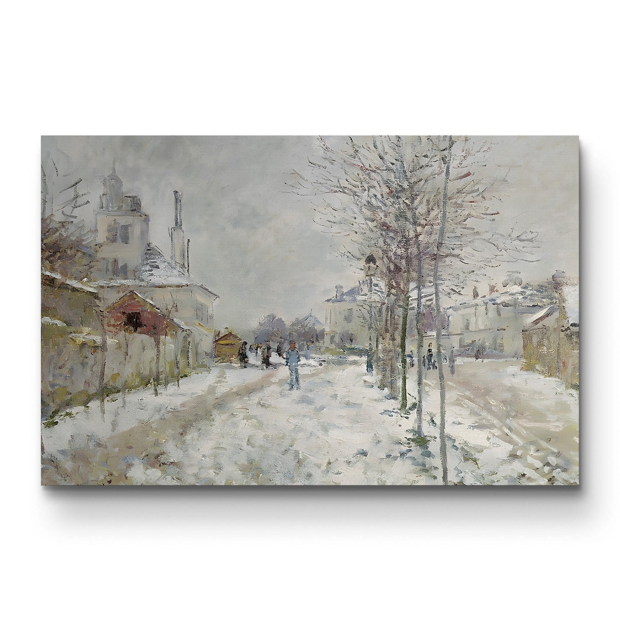 The Boulevard de Pontoise at Argenteuil, Snow Effect (Effet de Neige), 1875 by Claude Monet