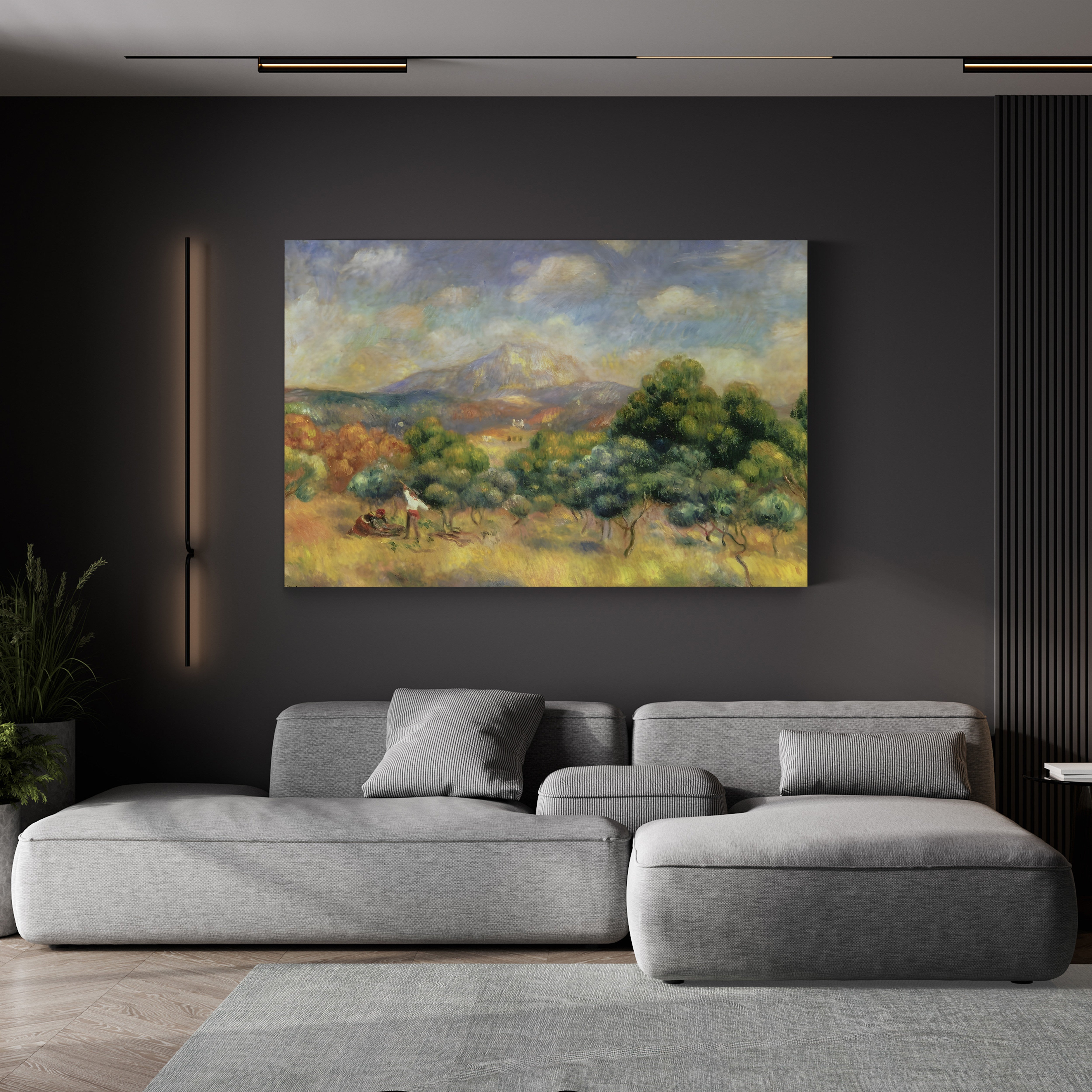 Mont Sainte-Victoire, 1889 – Renoir Wall Art | Provence Canvas