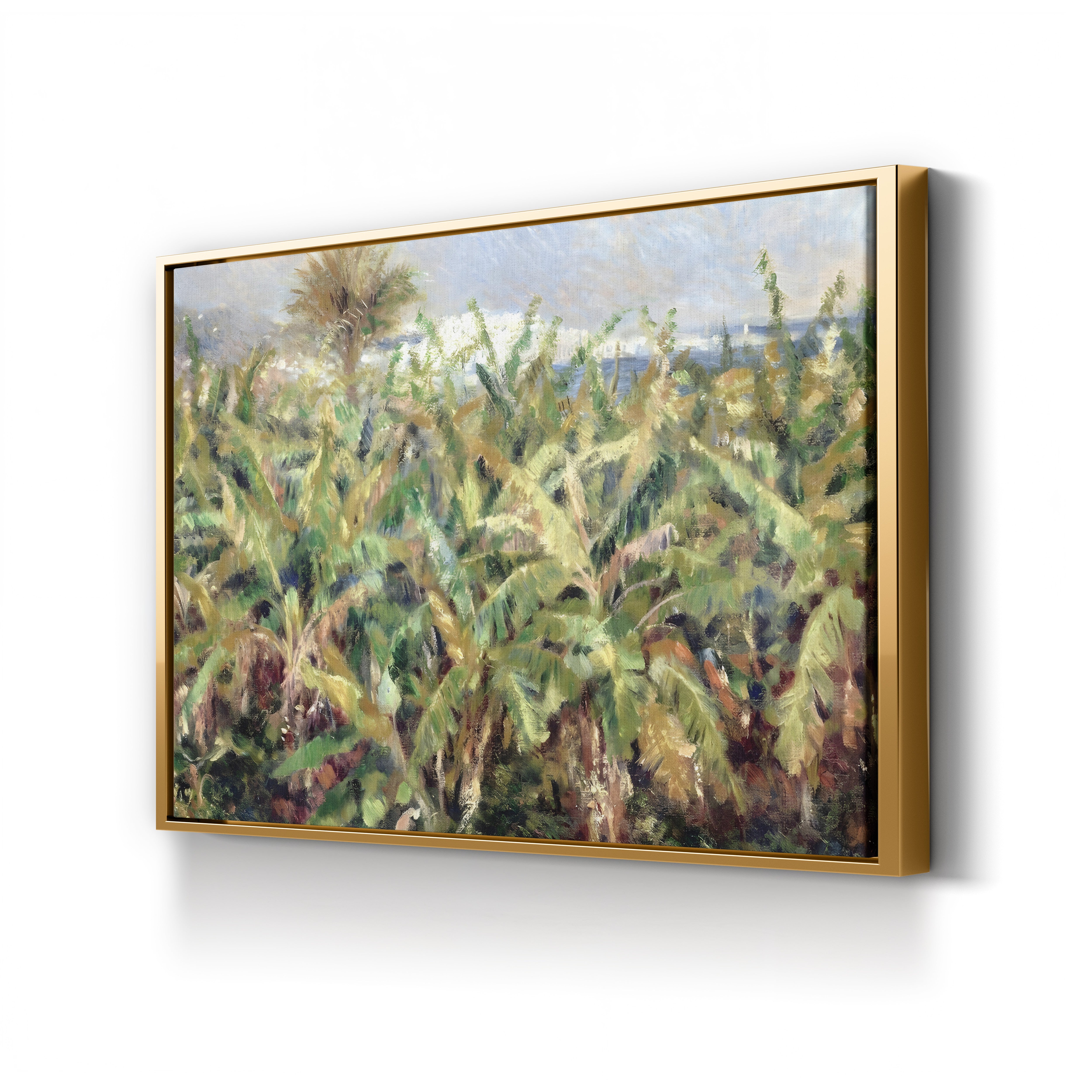 Field of Banana Trees, 1881 – Pierre-Auguste Renoir Wall Art | Impressionist Tropical Canvas Print