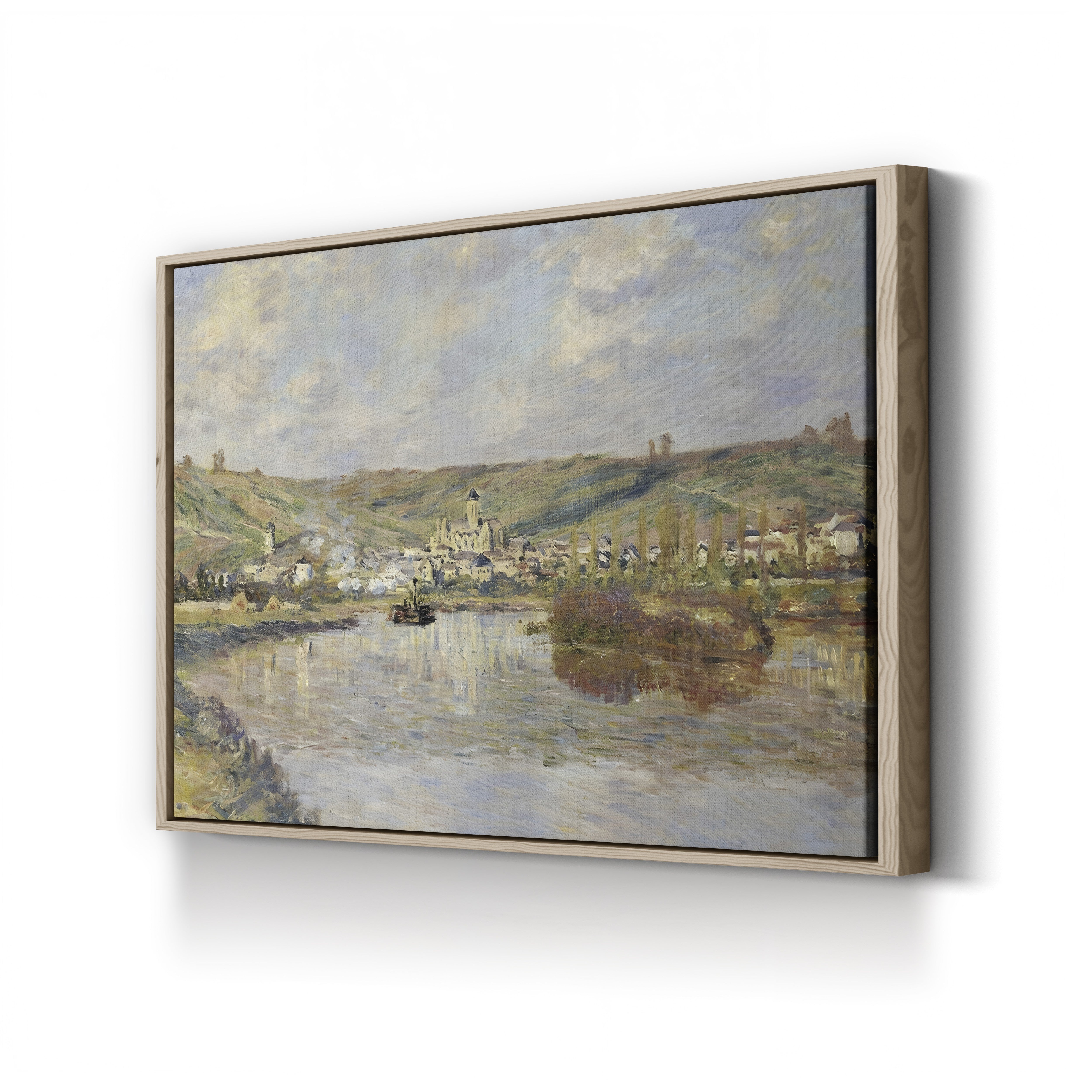 End of the Afternoon, Vétheuil – Claude Monet Wall Art | Impressionist Landscape Canvas Print