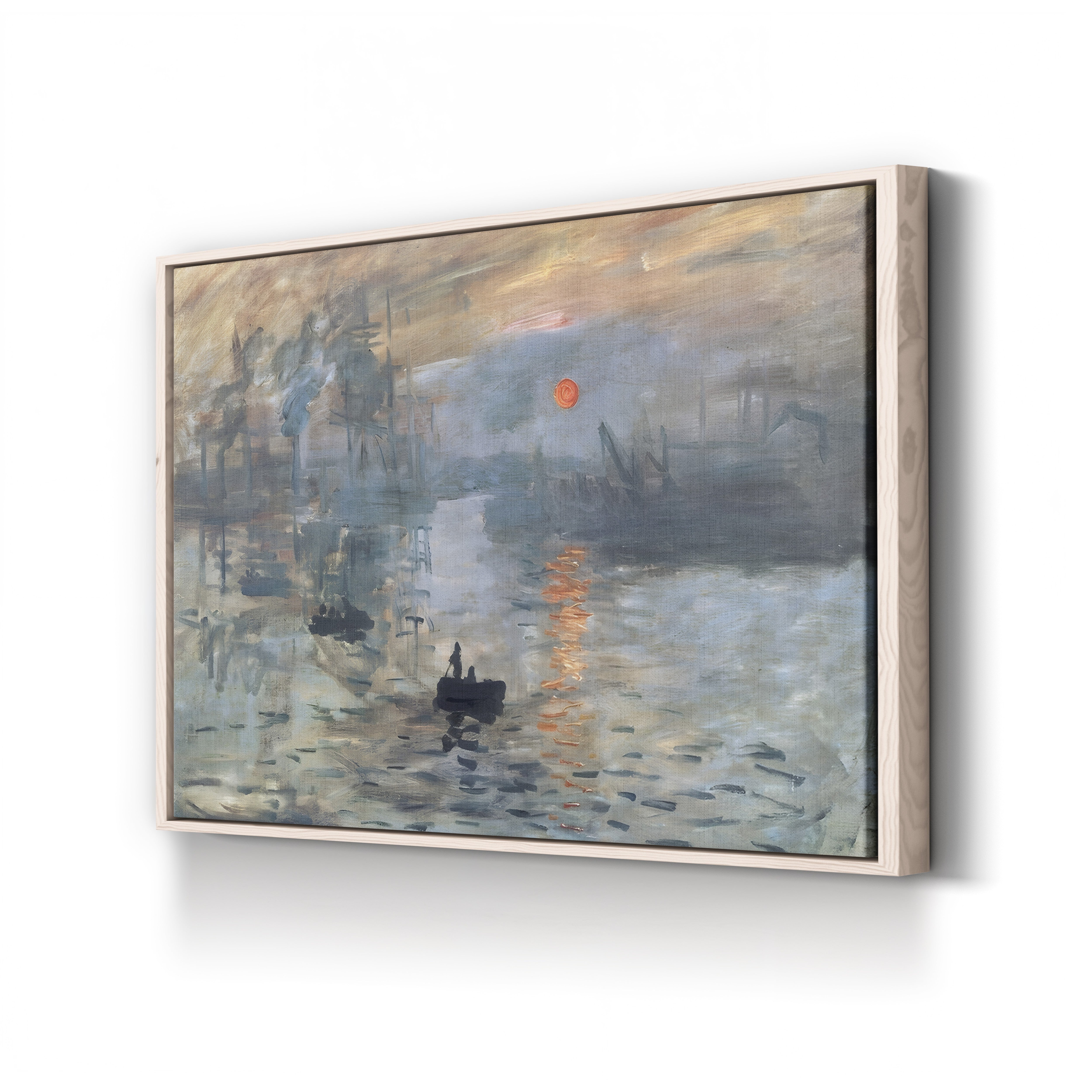 Impression, Sunrise, 1872 – Claude Monet Wall Art | Iconic Impressionist Harbour Canvas Print