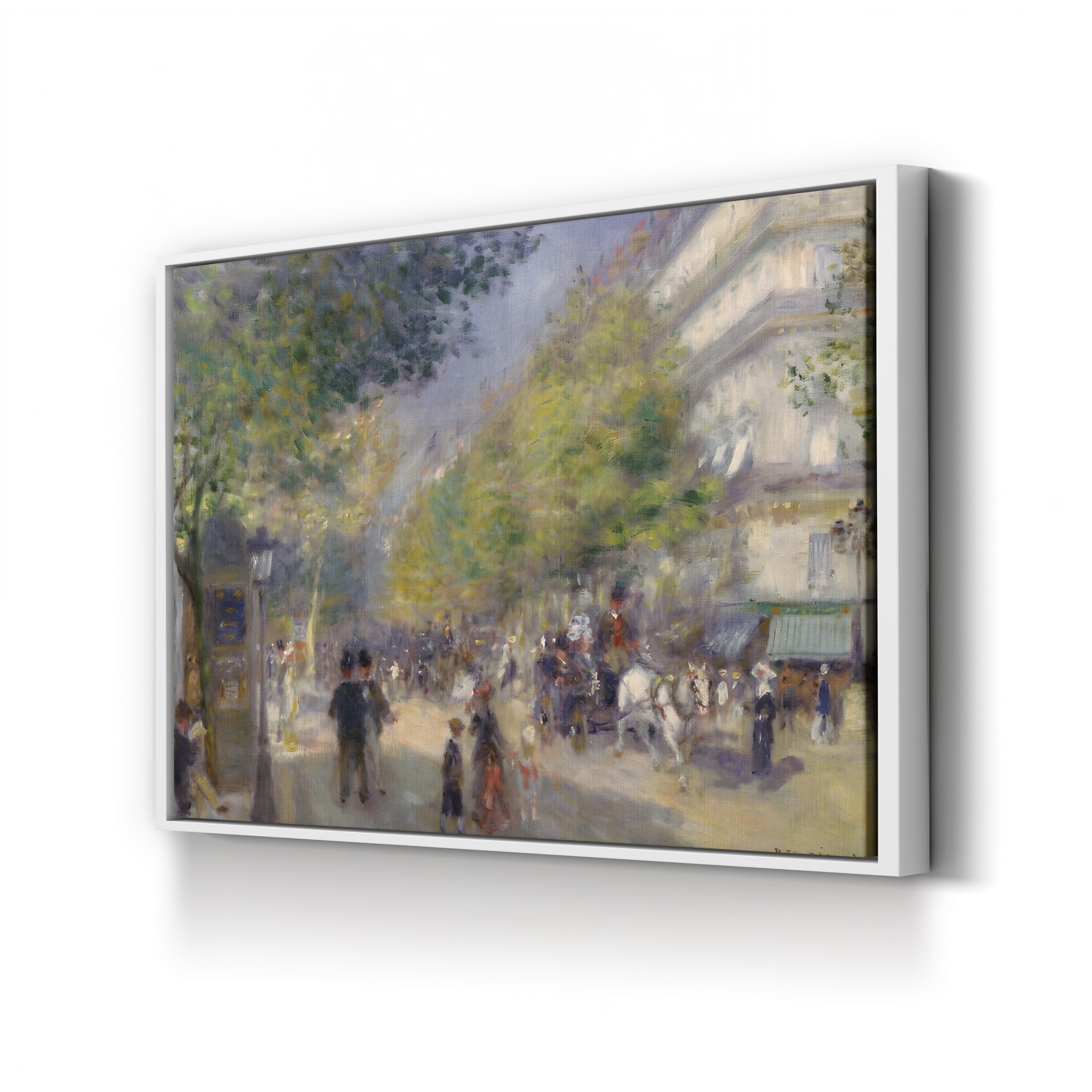 The Boulevards, 1875 – Pierre-Auguste Renoir Wall Art | Impressionist Paris Canvas Print