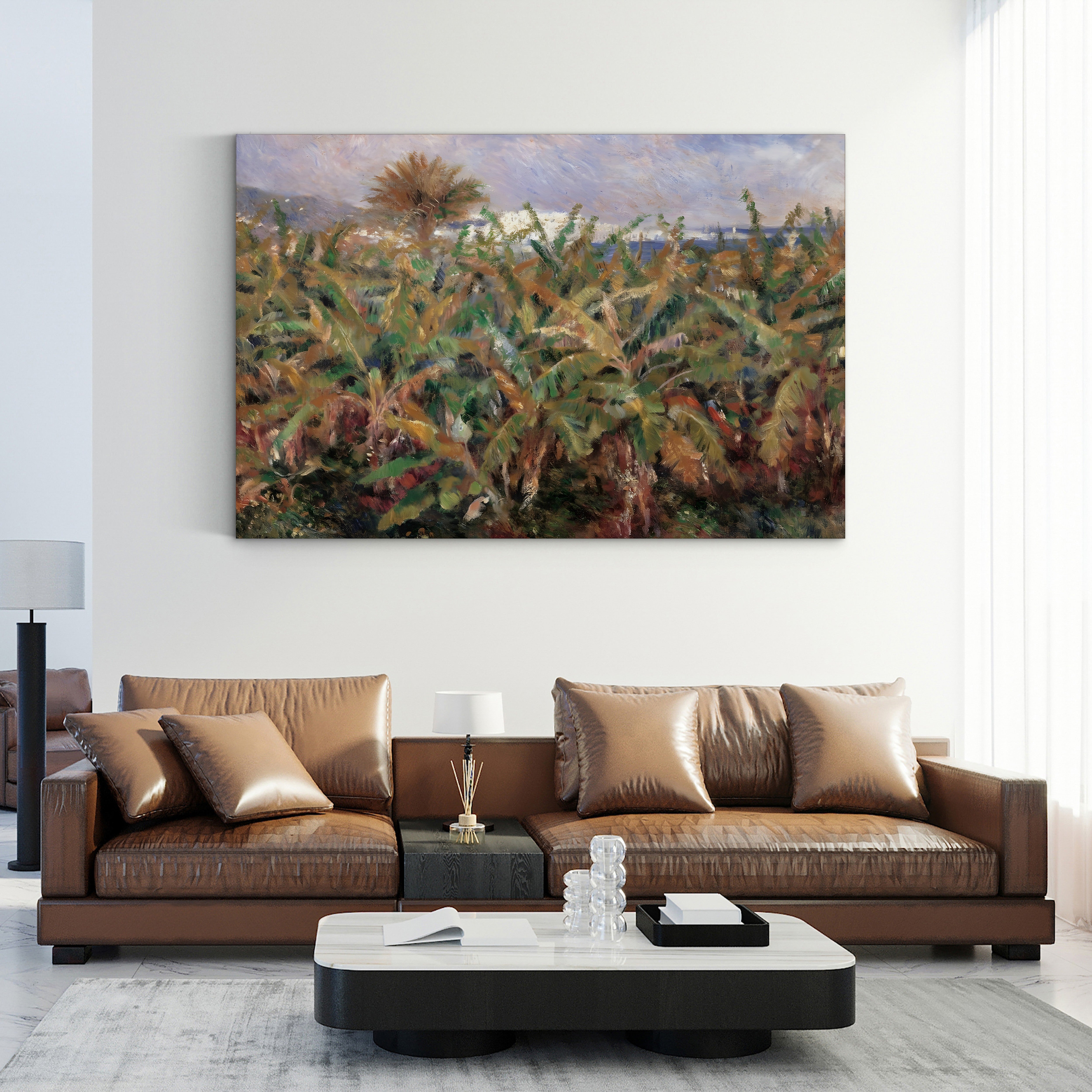 Field of Banana Trees, 1881 (Musée d'Orsay) – Pierre-Auguste Renoir Wall Art | Impressionist Tropical Canvas Print