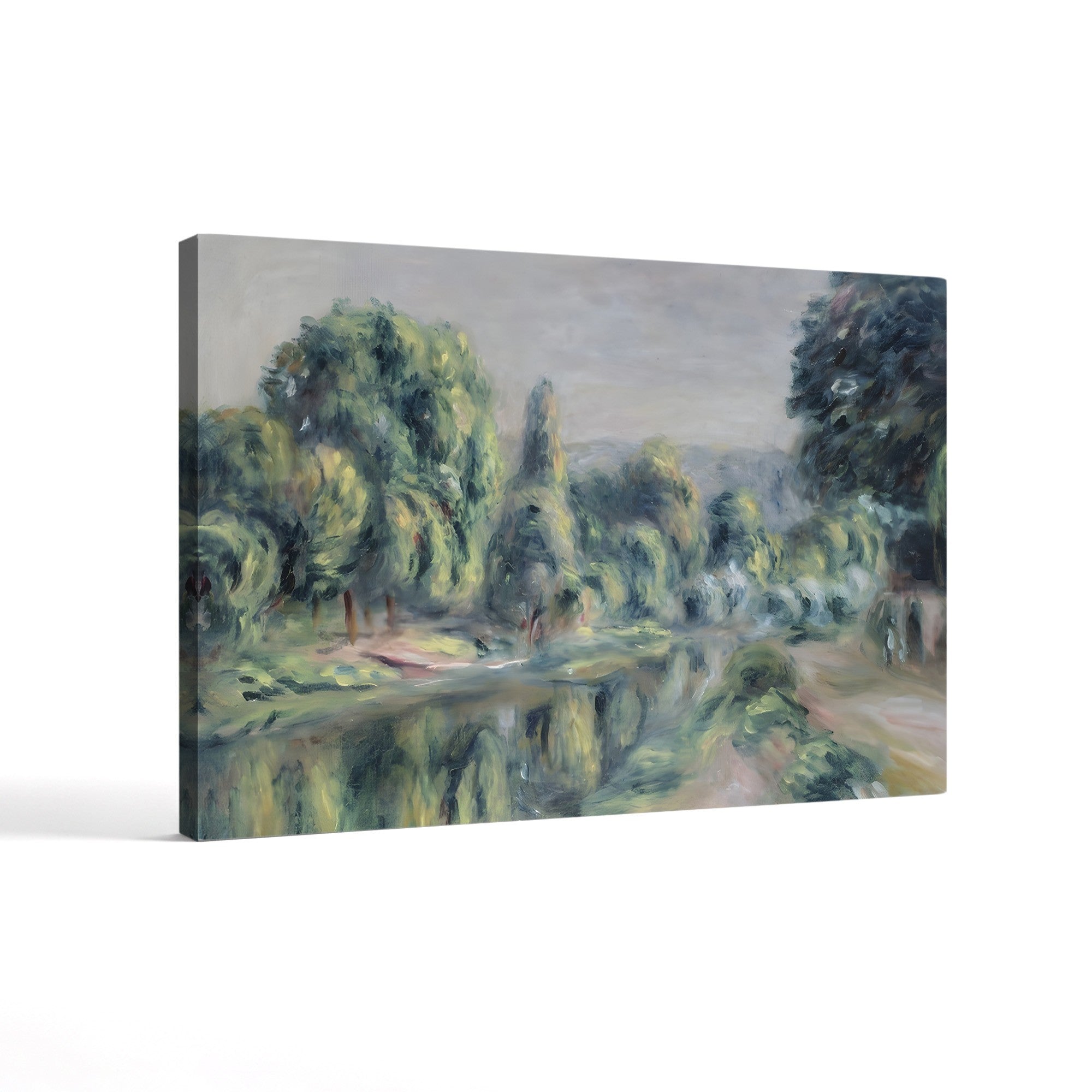 Bras de la Vif at Croissy – Pierre-Auguste Renoir Wall Art | Impressionist River Canvas Print