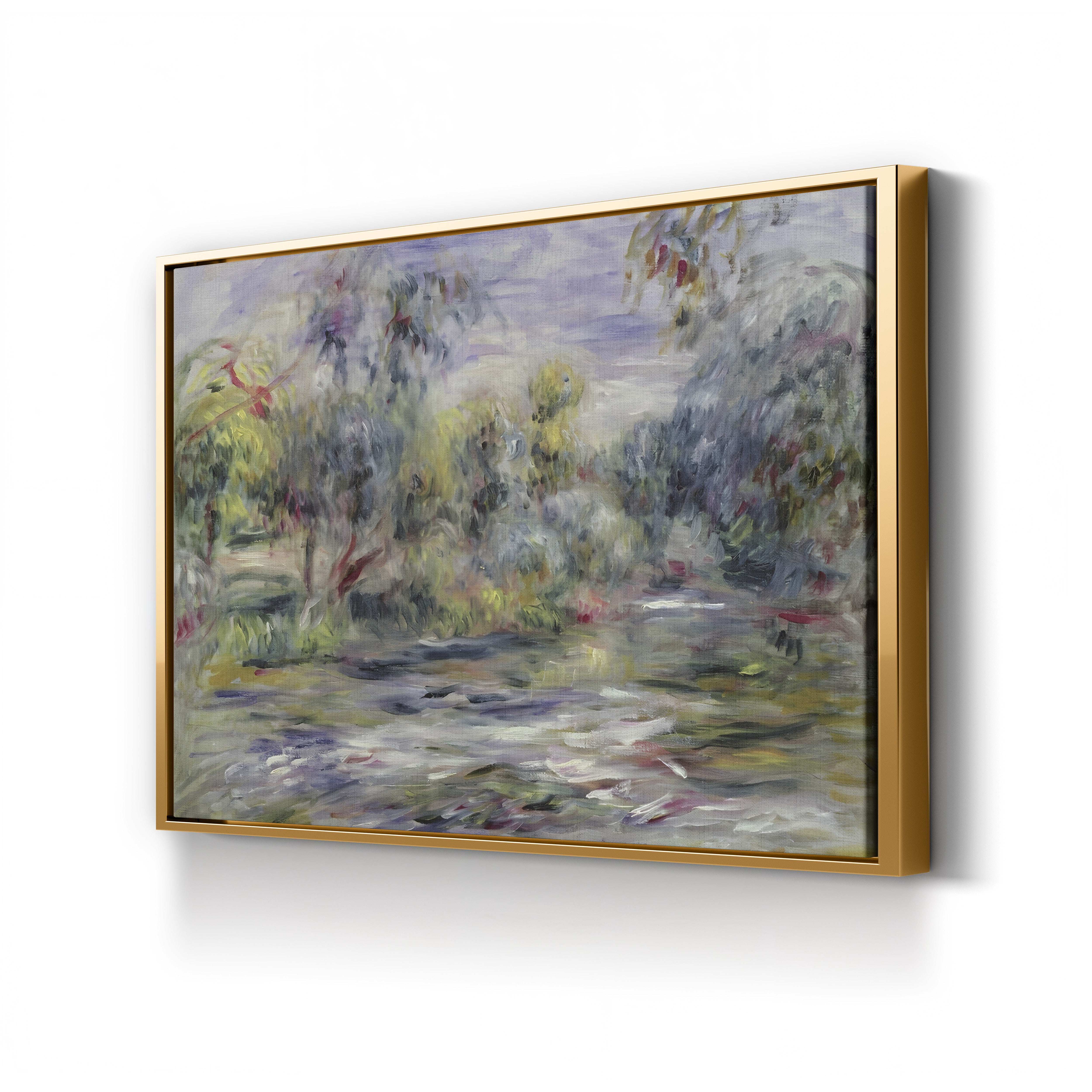 River Landscape – Renoir Wall Art | Impressionist River Canvas Print