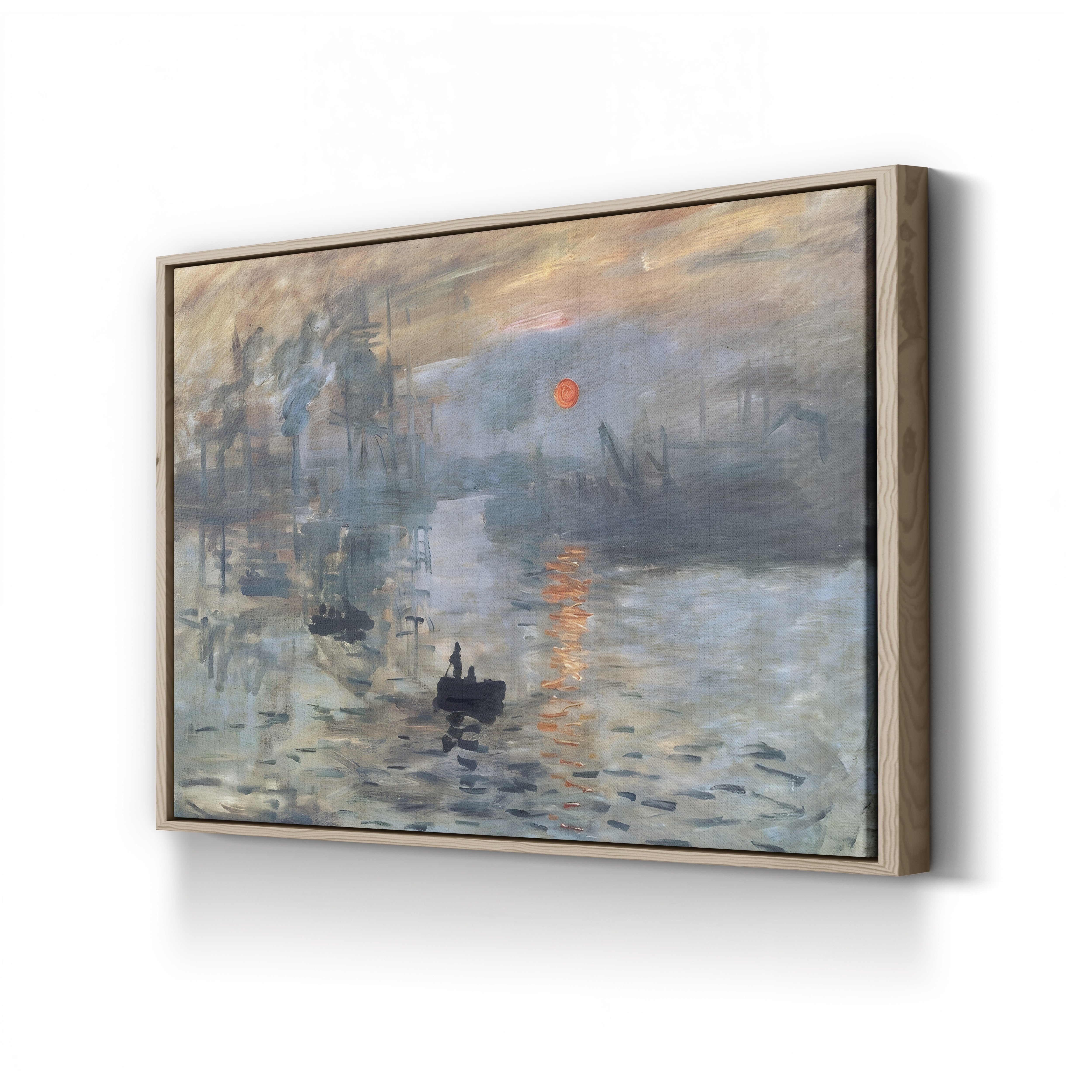Impression, Sunrise, 1872 – Claude Monet Wall Art | Iconic Impressionist Harbour Canvas Print