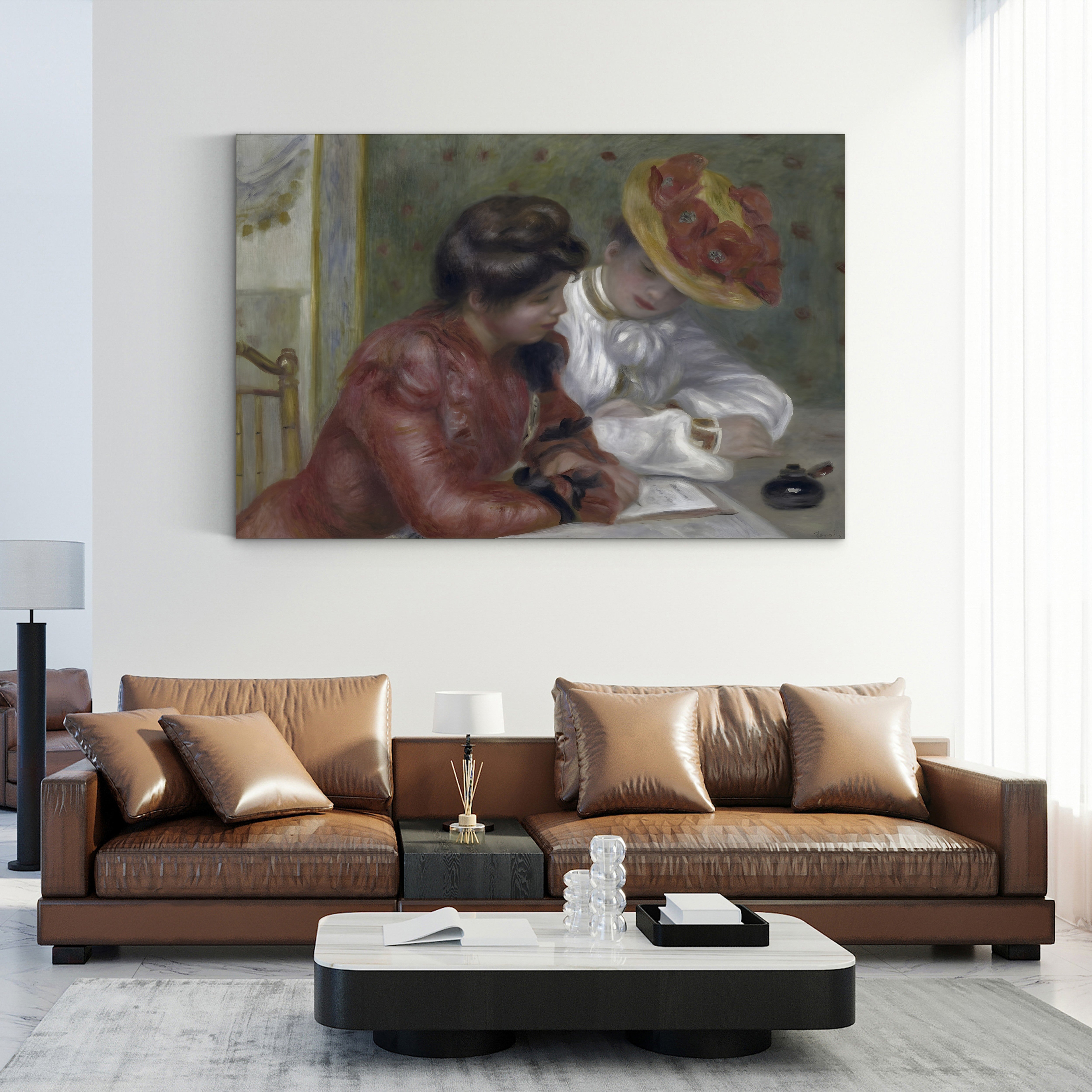 The Letter, c.1895–1900 – Pierre-Auguste Renoir Wall Art | Impressionist Interior Canvas Print
