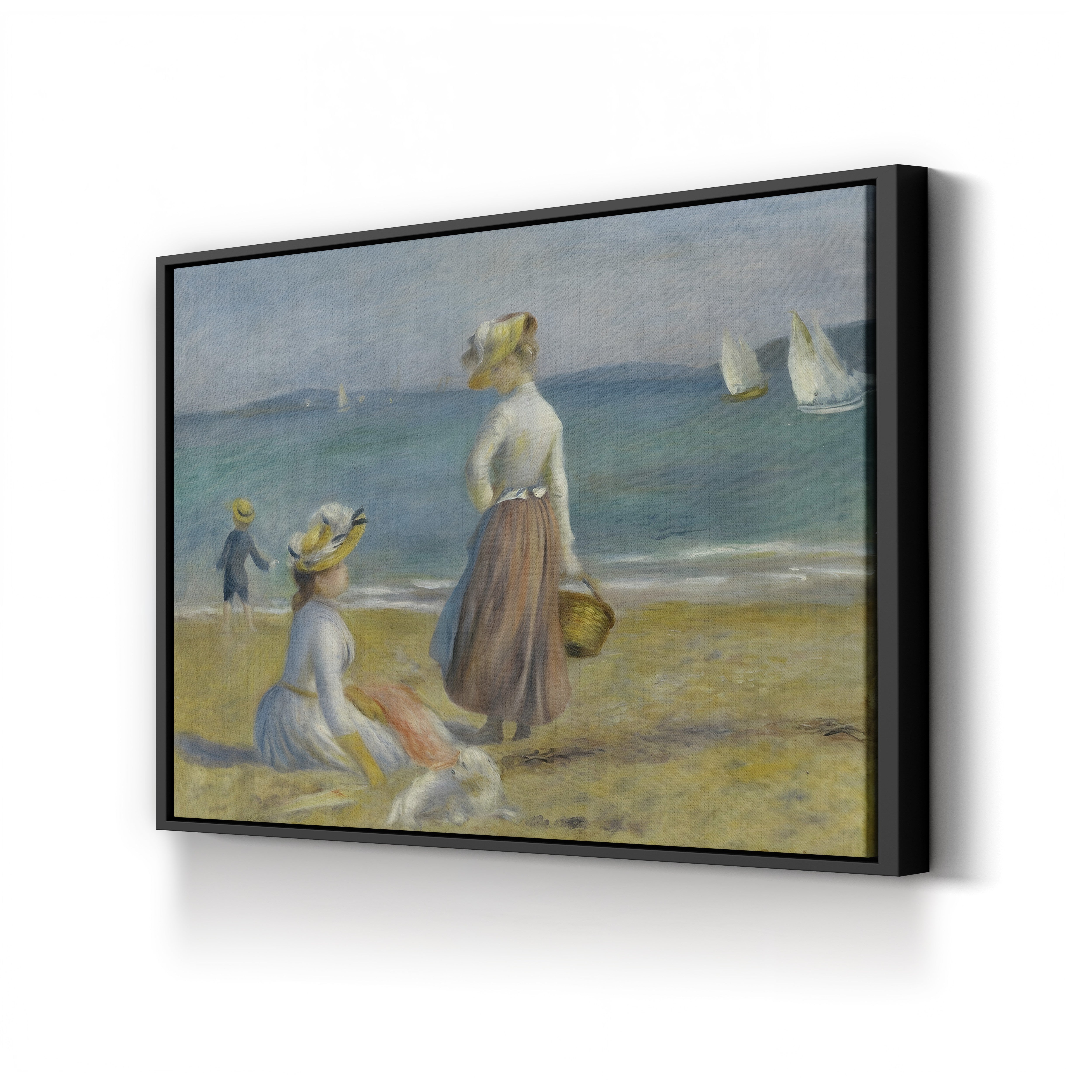 Figures on the Beach, 1890 – Pierre-Auguste Renoir Wall Art | Impressionist Coastal Canvas Print