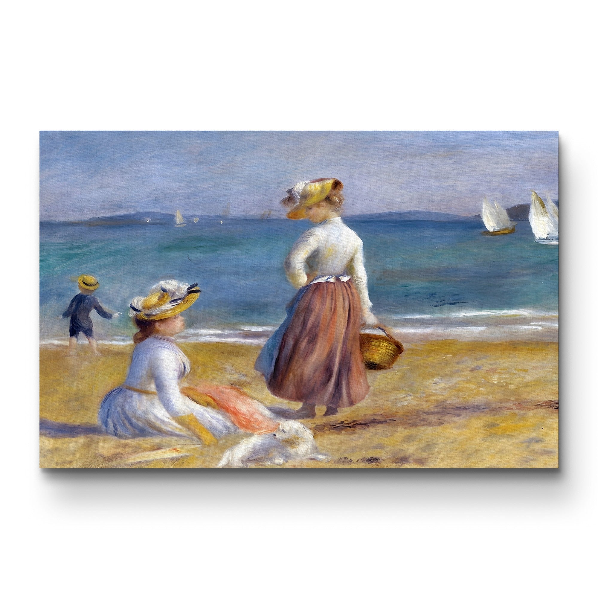 Figures on the Beach – Pierre-Auguste Renoir Wall Art | Impressionist Coastal Canvas Print