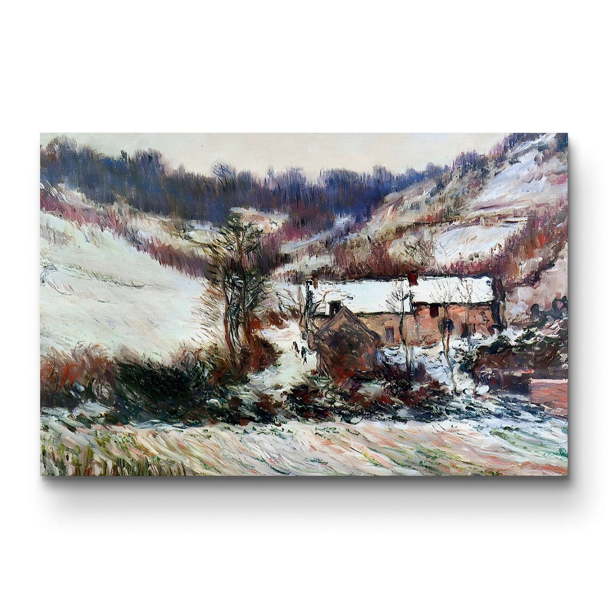 Snow Effect at Falaise (Effet de Neige à Falaise), c. 1886 by Claude Monet