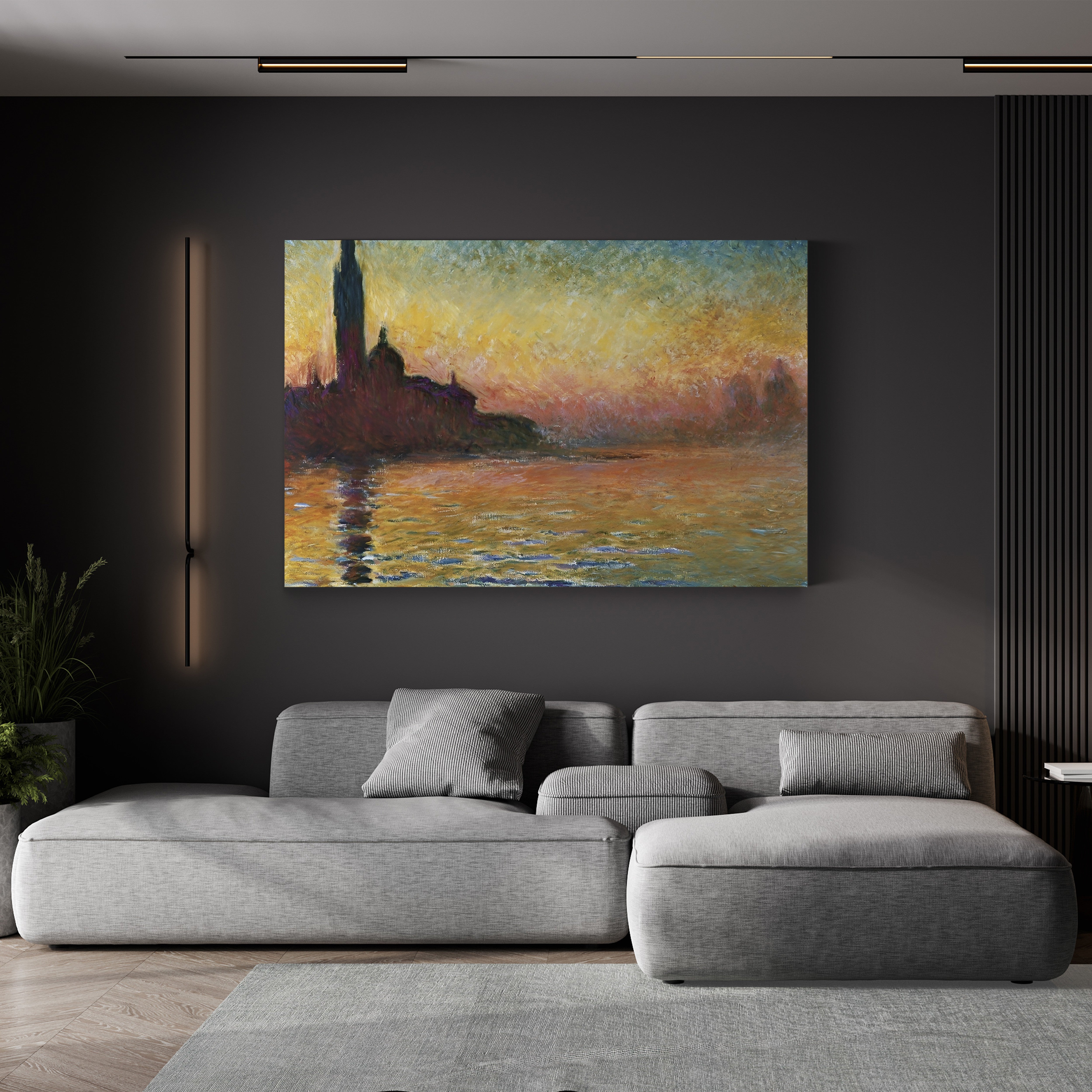 San Giorgio Maggiore at Dusk (Saint-Georges Majeur au crépuscule), 1908 by Claude Monet
