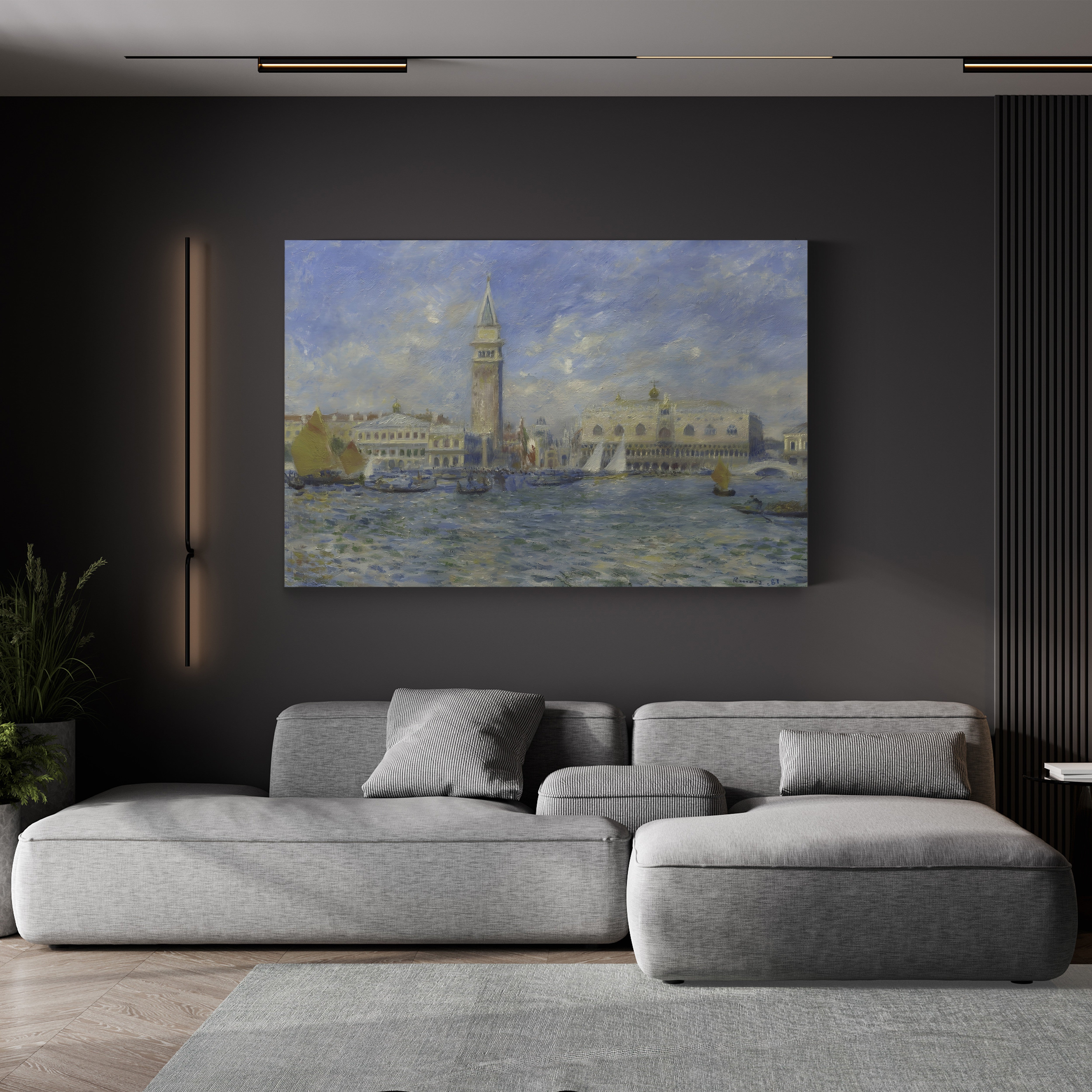 Venice, the Doge's Palace, 1881 – Pierre-Auguste Renoir Wall Art | Impressionist Venetian Canvas Print