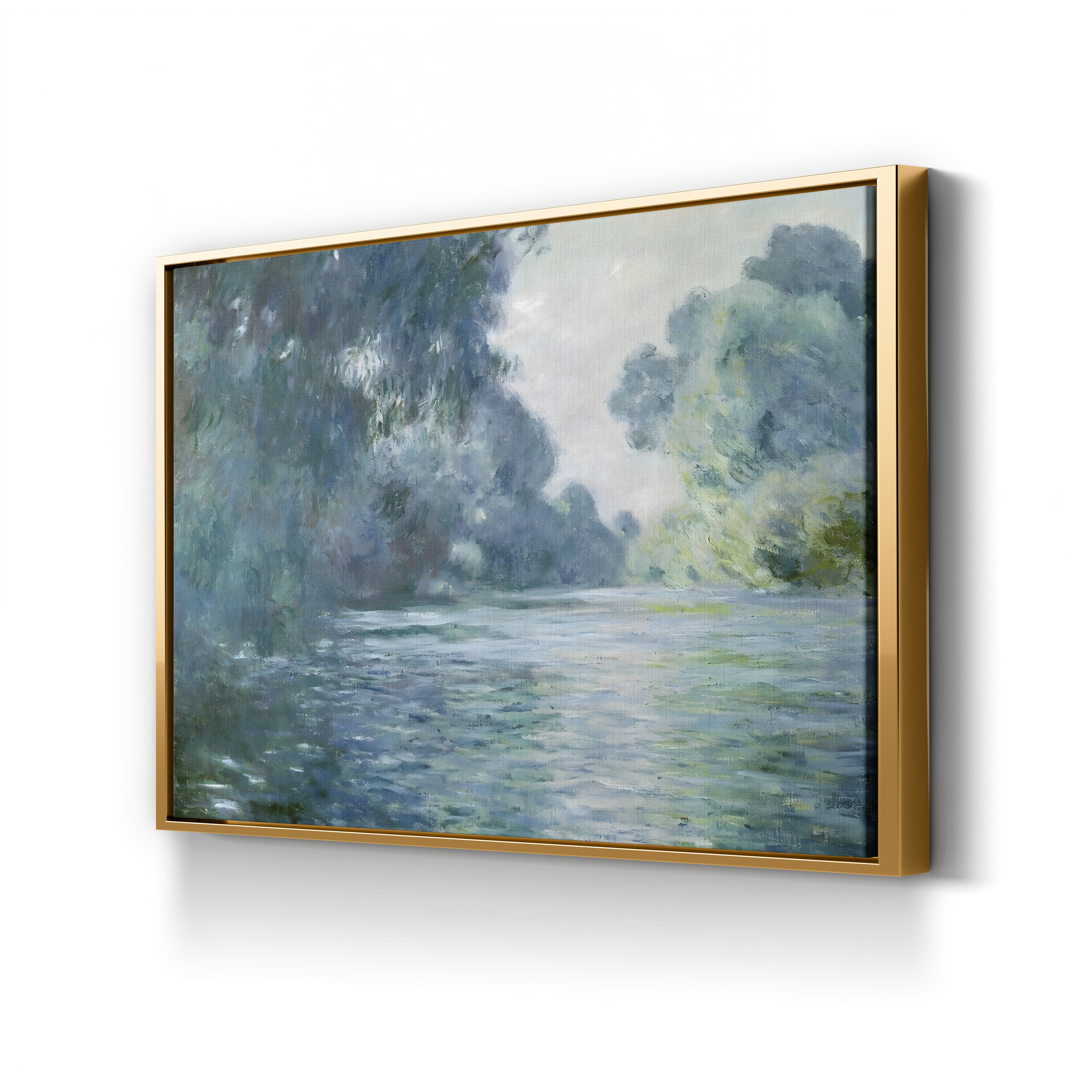 Branch of the Seine near Giverny, 1897 – Claude Monet Wall Art | Late Impressionist Mornings on the Seine Canvas Print