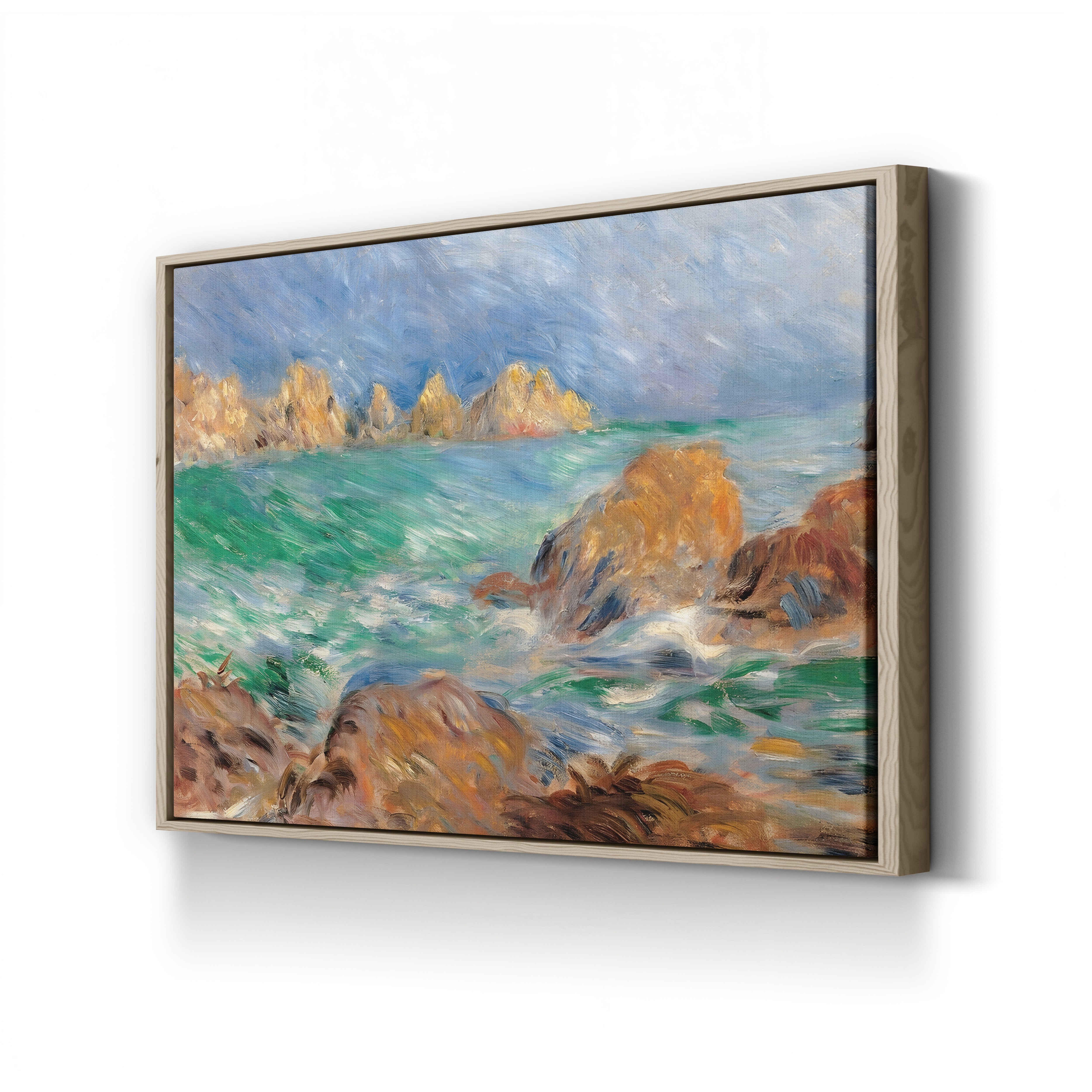 Marine, Guernsey, c. 1883 – Renoir Wall Art | Impressionist Seascape