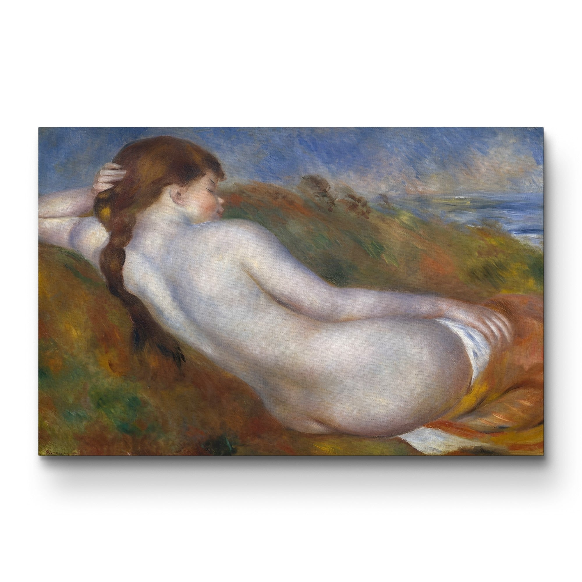 Reclining Nude – Renoir Wall Art | Impressionist Nude Canvas Print