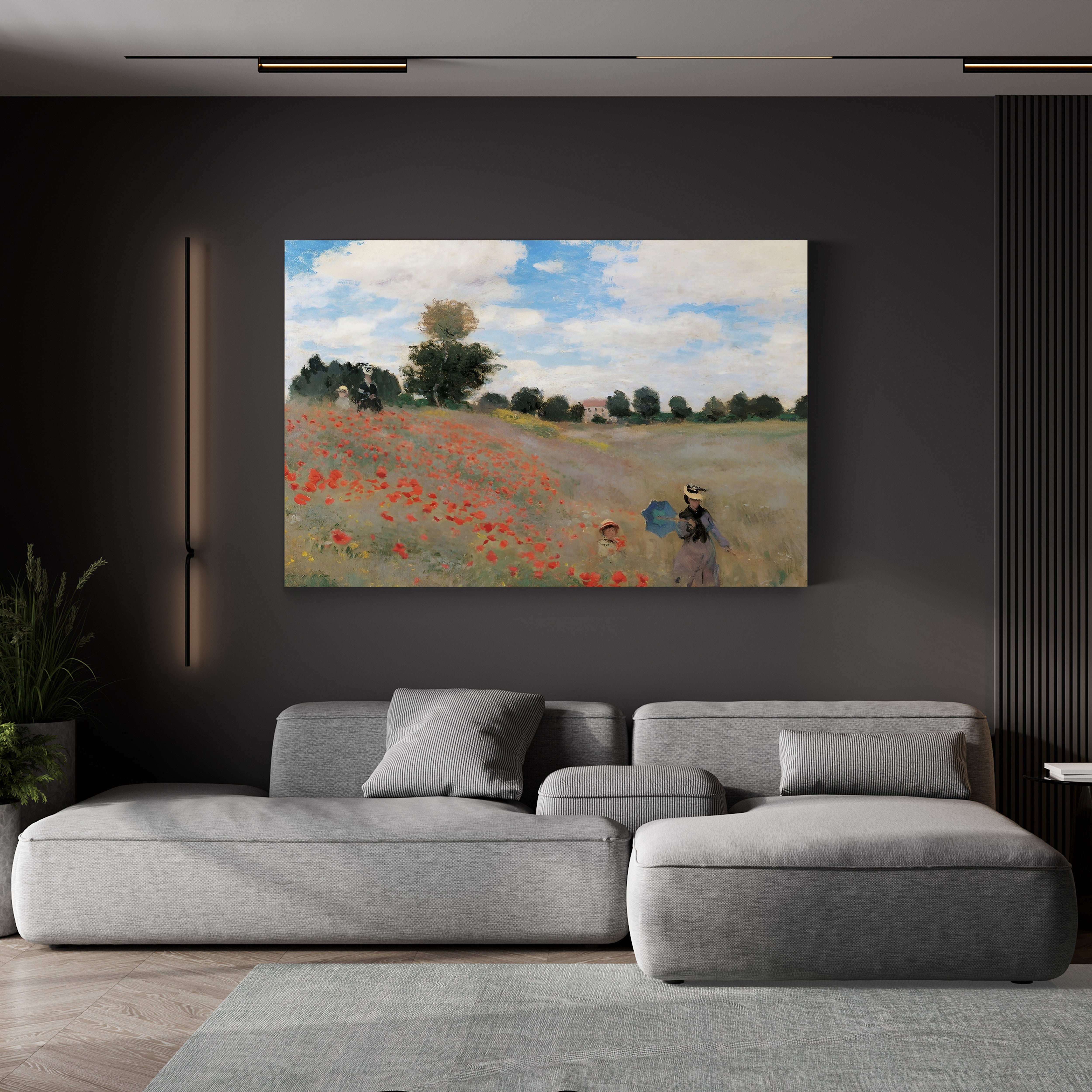 Poppy Field (Les Coquelicots), 1873 by Claude Monet