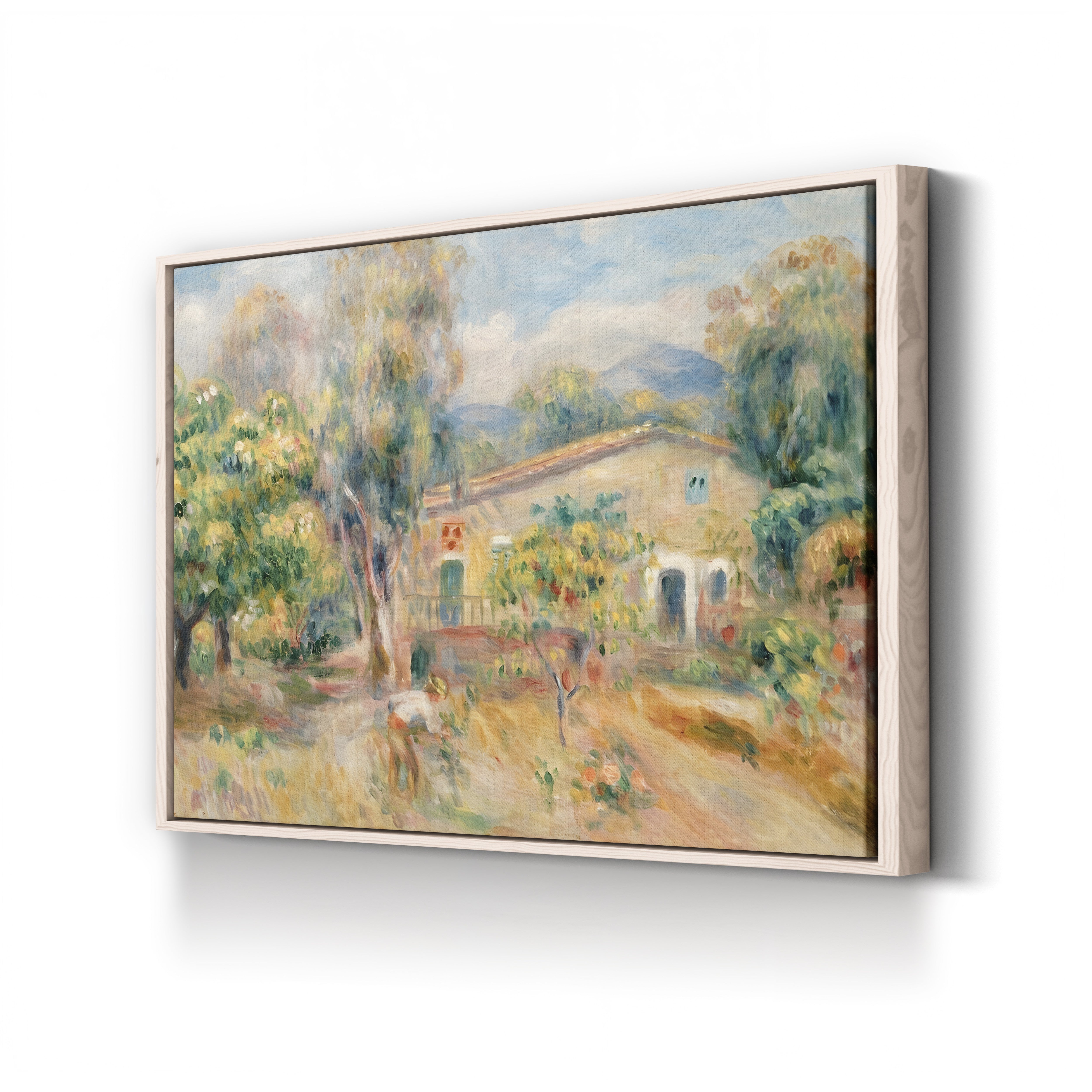Collettes Farmhouse, Cagnes, 1910 – Pierre-Auguste Renoir Wall Art | Late Impressionist Landscape Canvas Print