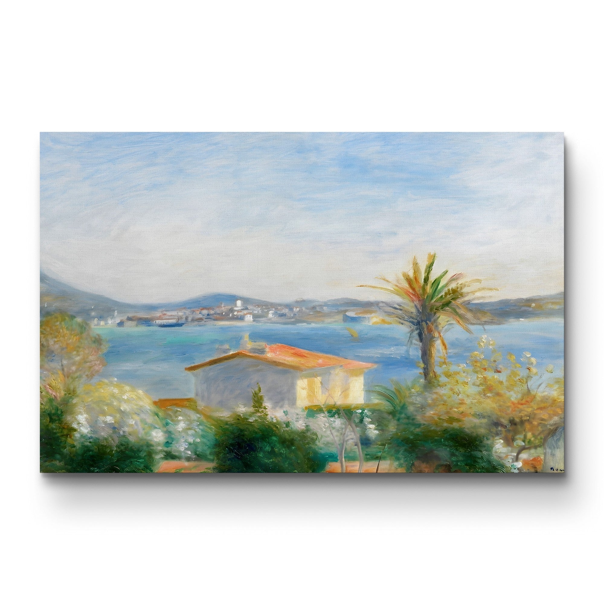 Tamaris, France, c.1885 – Pierre-Auguste Renoir Wall Art | Impressionist Mediterranean Canvas Print