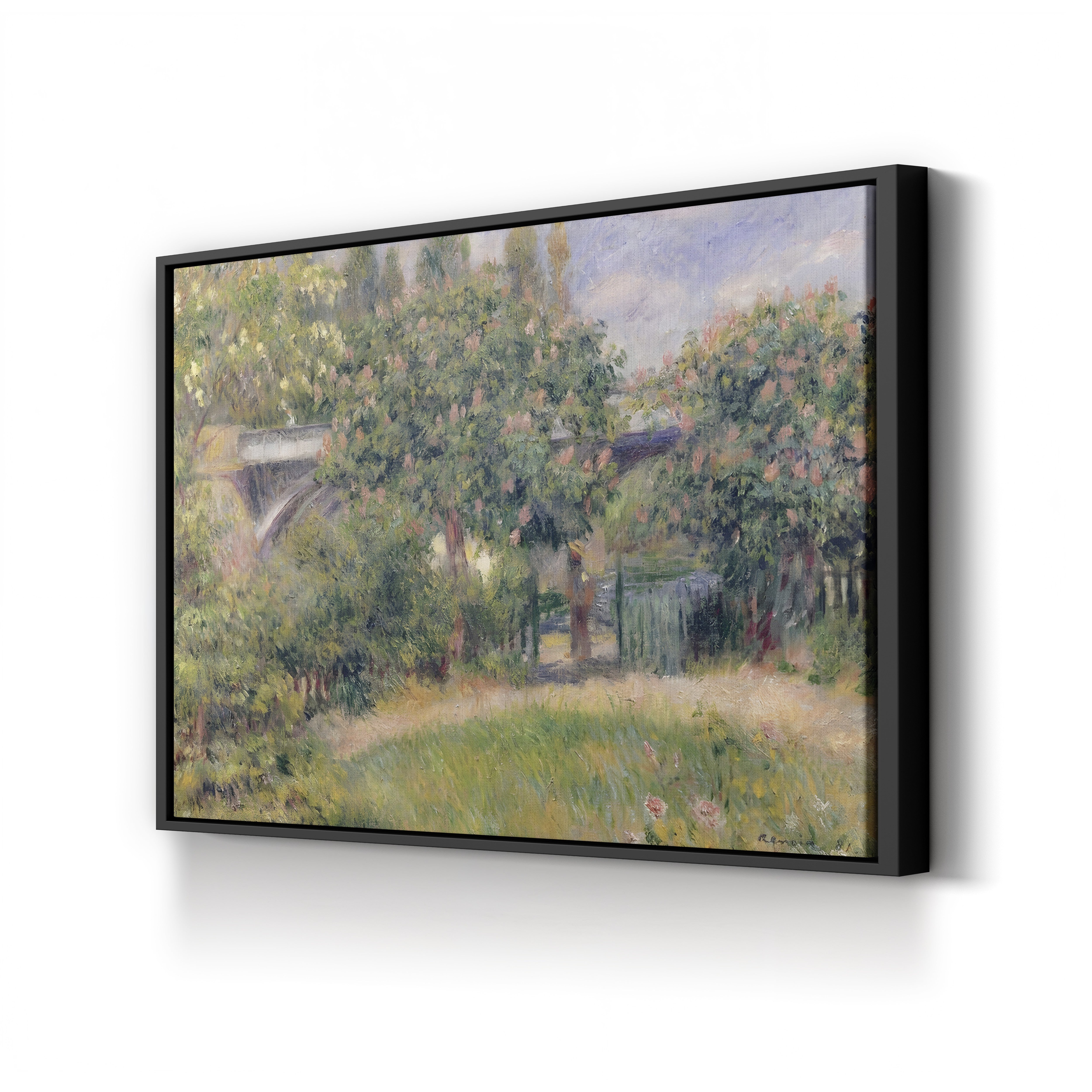 Railway Bridge at Chatou, 1881 – Renoir Wall Art | Impressionist Canvas