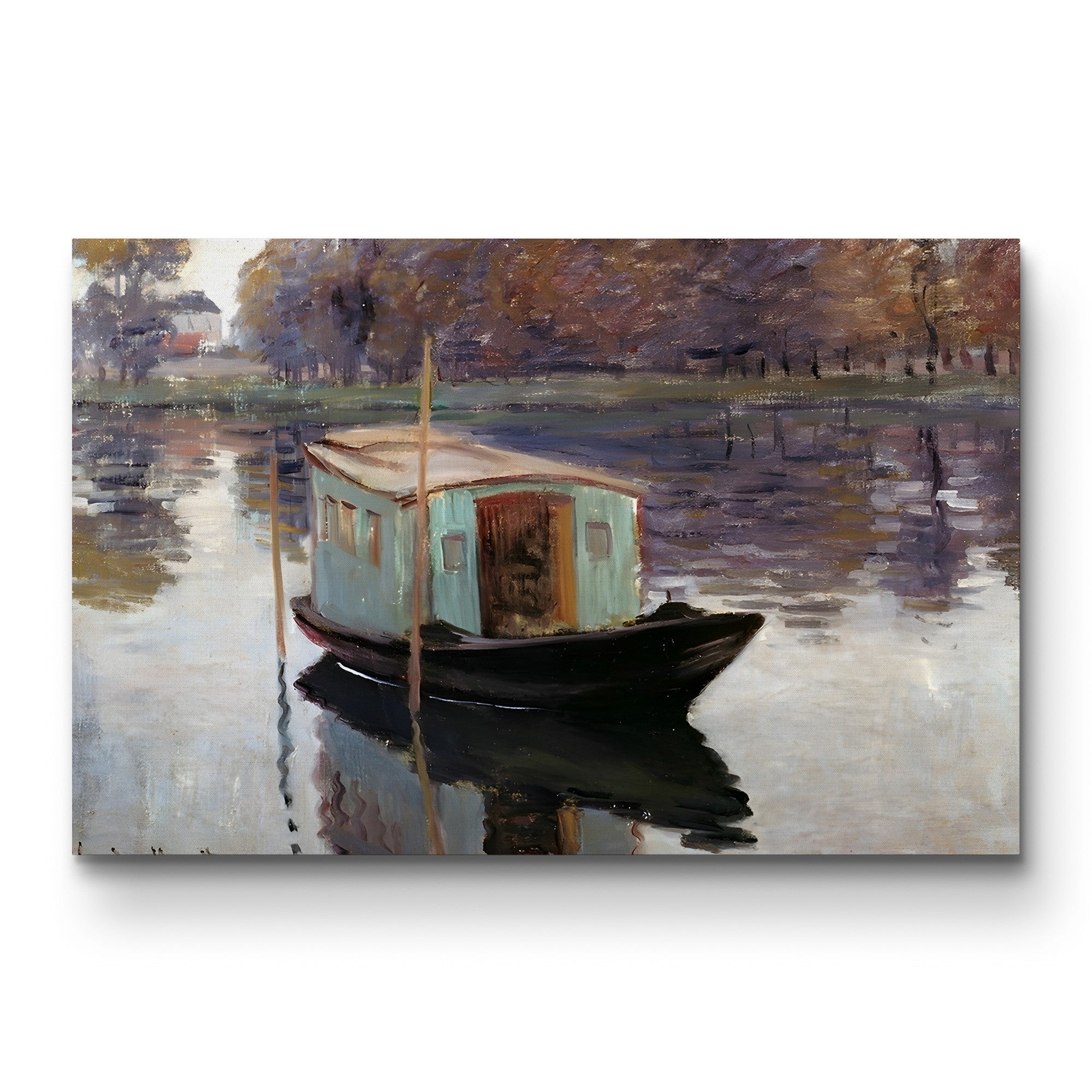 The Studio Boat (Le Bateau-atelier), 1874 by Claude Monet