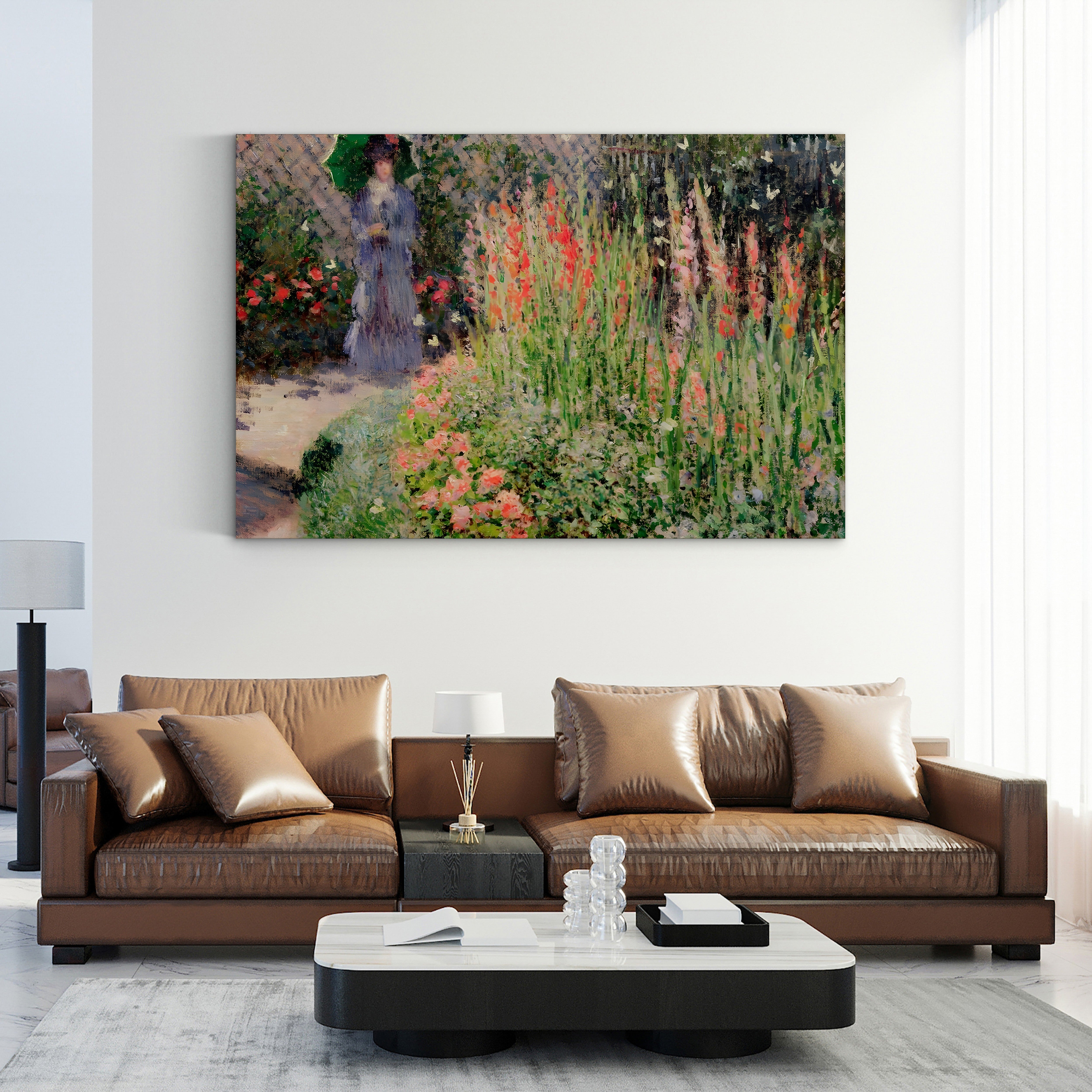 Gladioli, c. 1876 – Claude Monet Wall Art | Impressionist Floral Garden Canvas Print