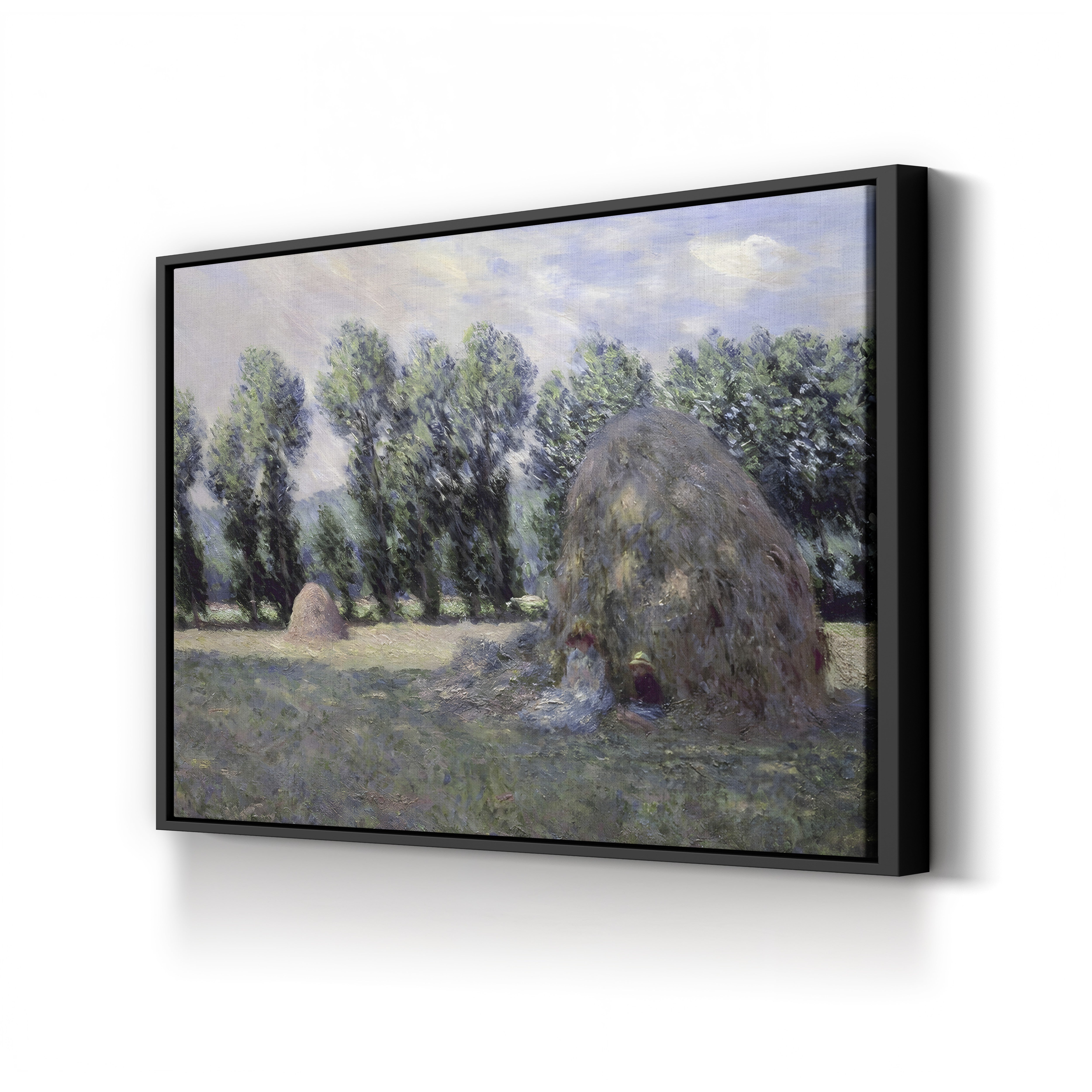 Haystacks, 1885 – Claude Monet Wall Art | Impressionist Rural Landscape Canvas Print