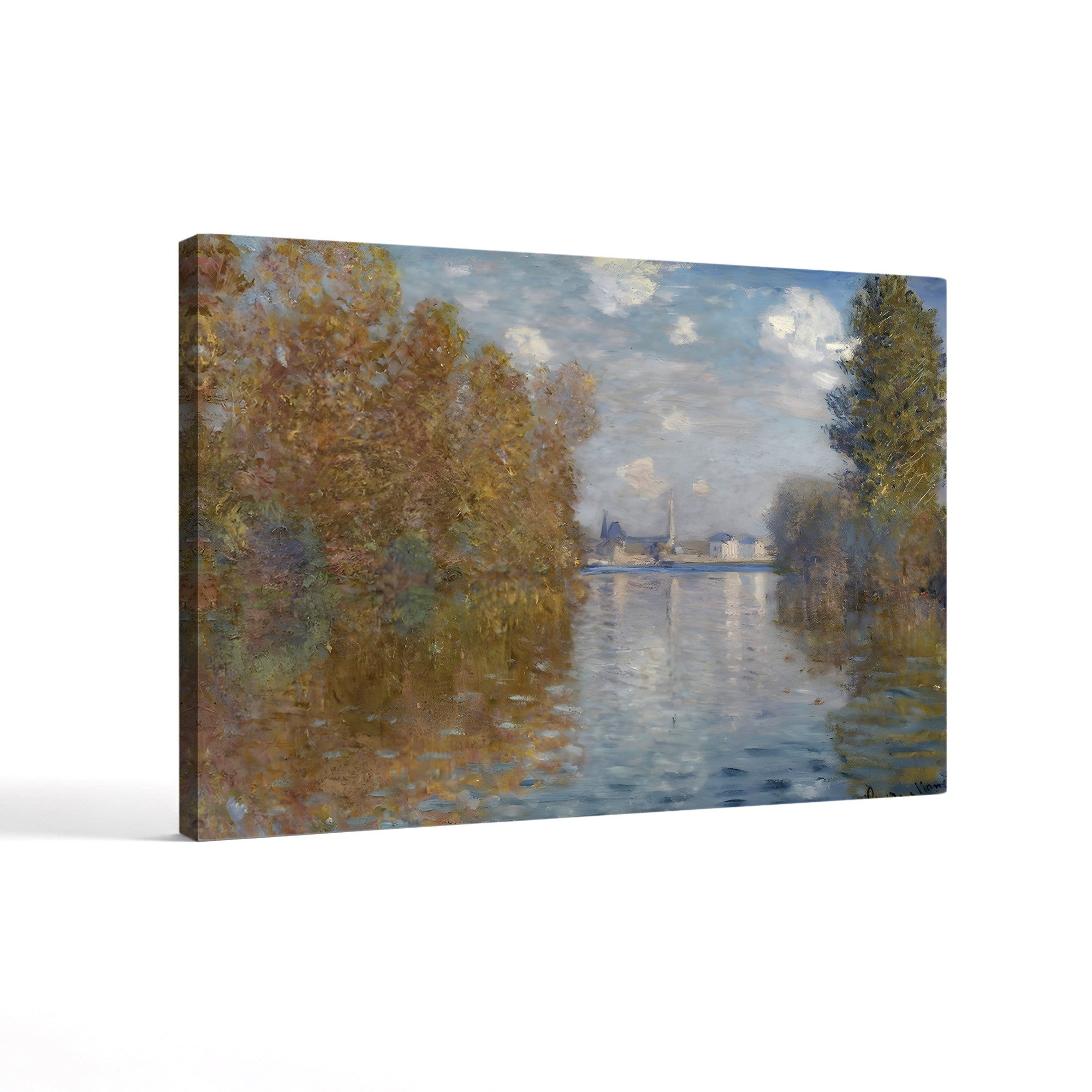 Autumn Effect at Argenteuil, 1873 – Claude Monet Wall Art | Impressionist Autumn Landscape Canvas Print