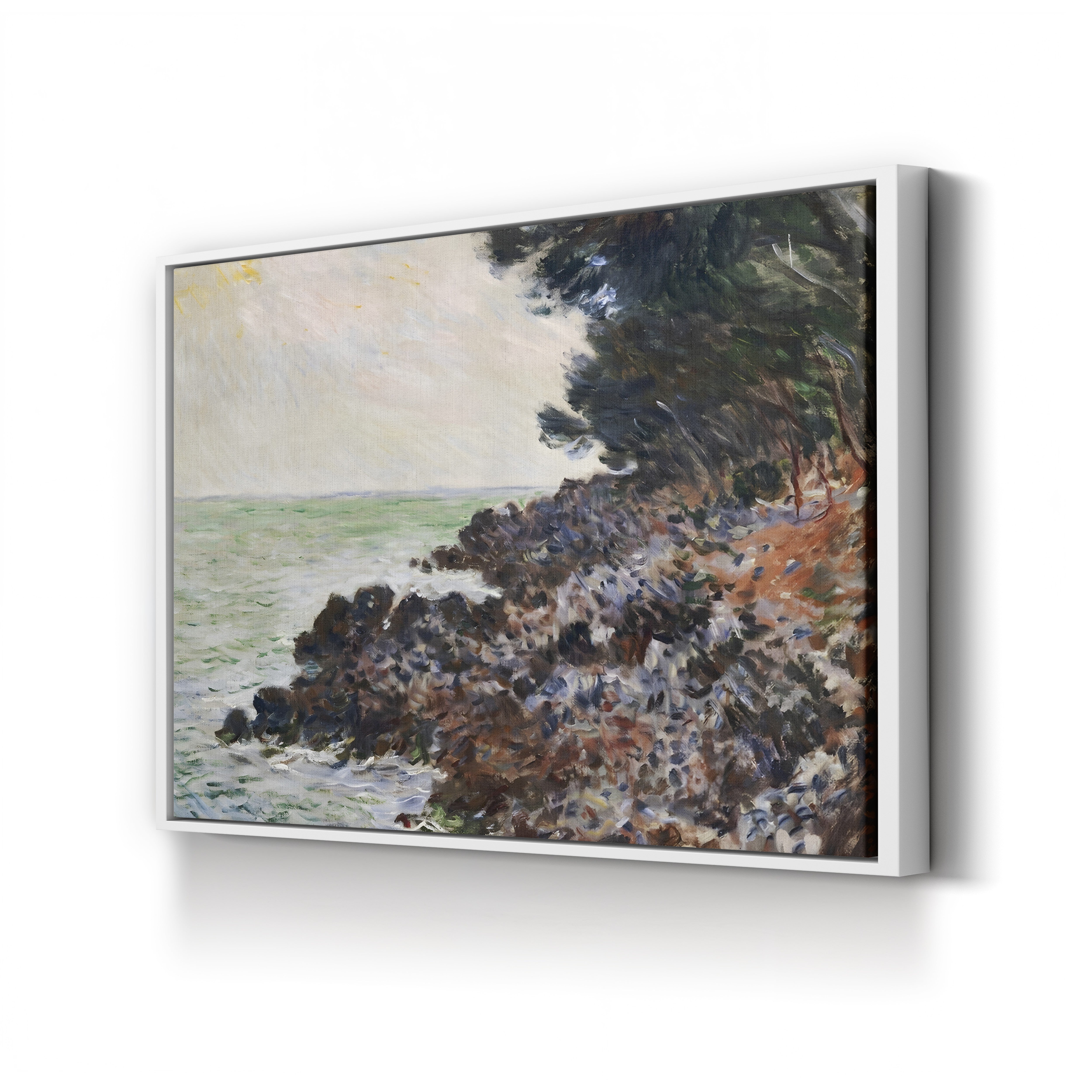 Cap Martin – Claude Monet Wall Art | Impressionist Mediterranean Coast Canvas Print