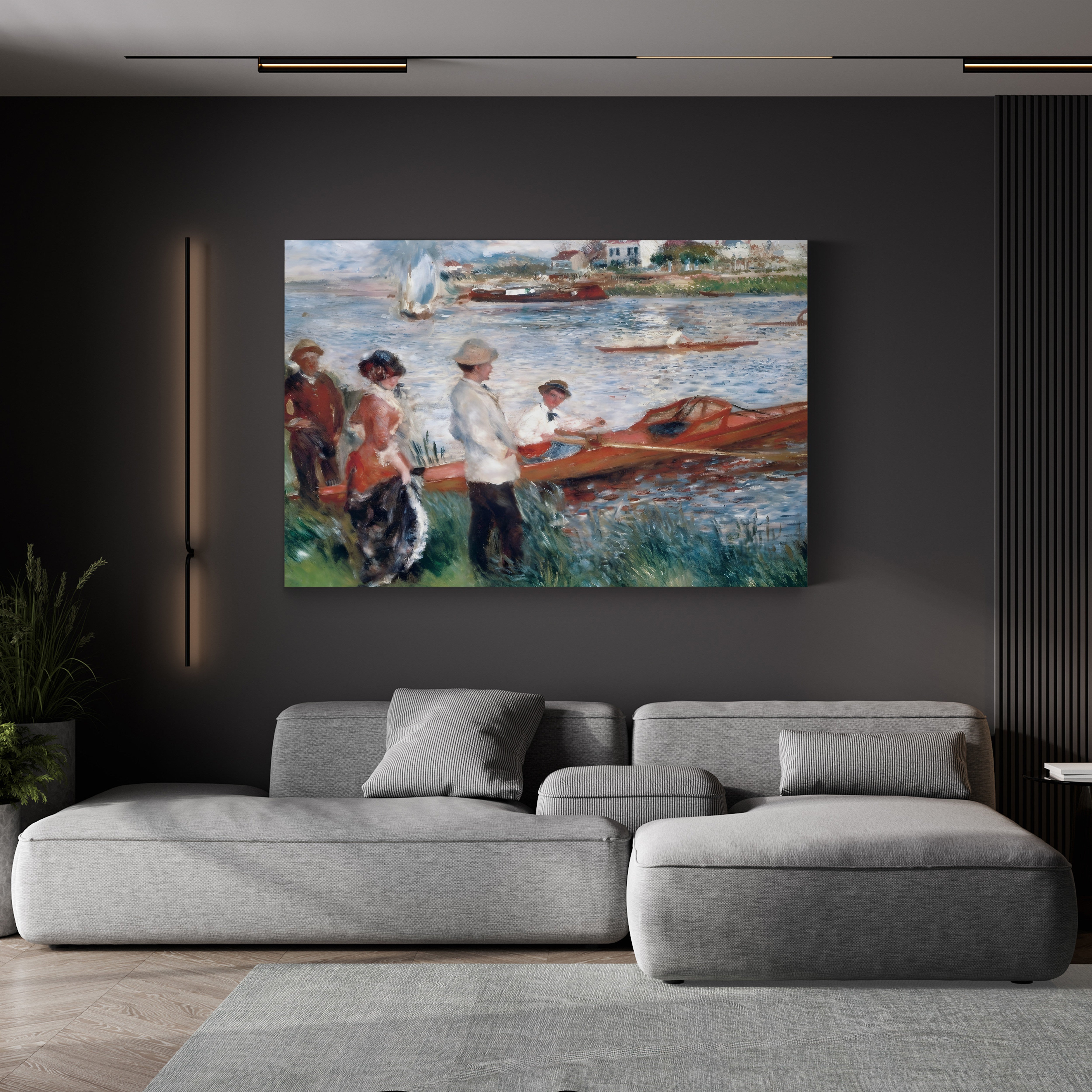 Oarsmen at Chatou – Renoir Wall Art | Impressionist Boating Canvas