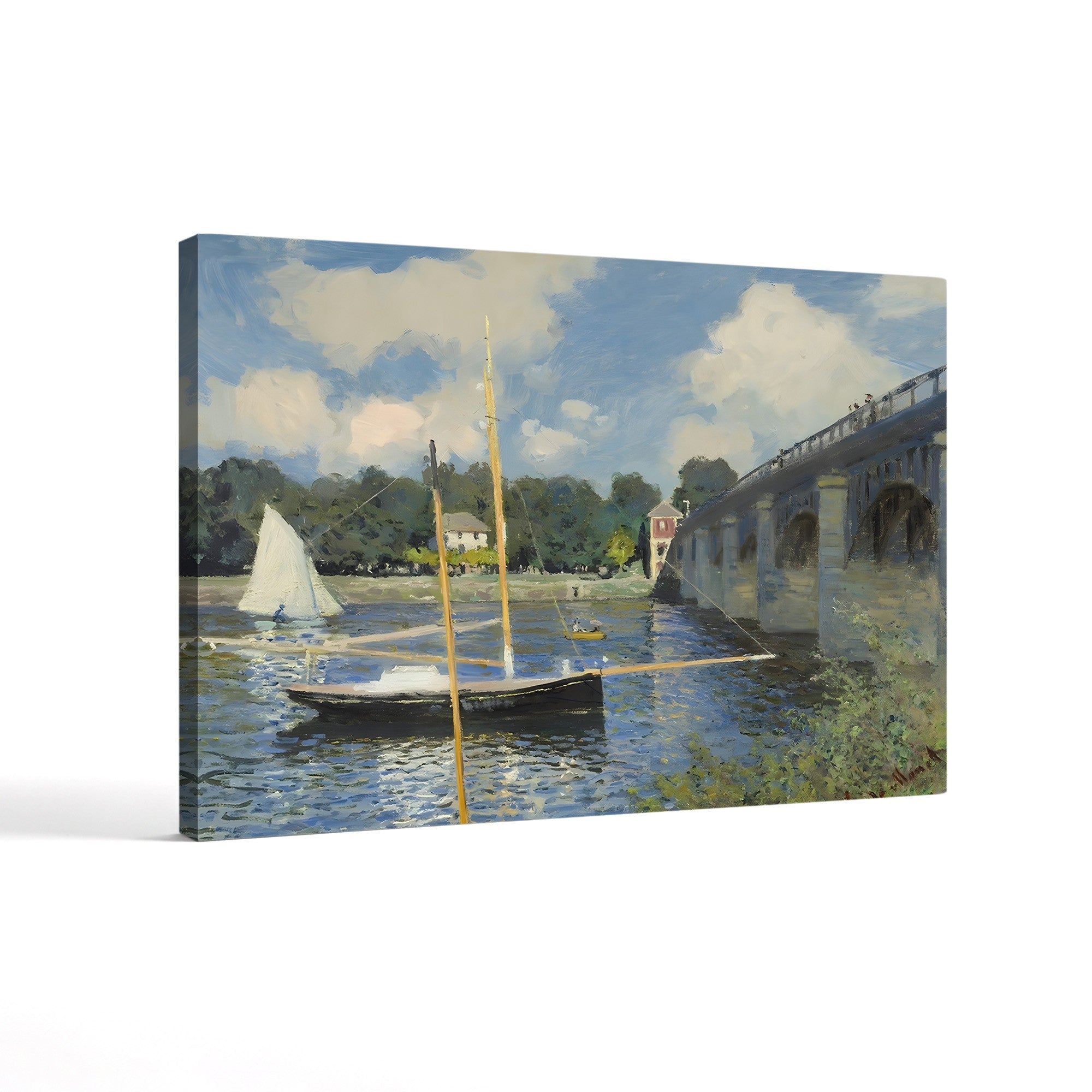 The Bridge at Argenteuil (Le Pont d’Argenteuil), 1874 by Claude Monet