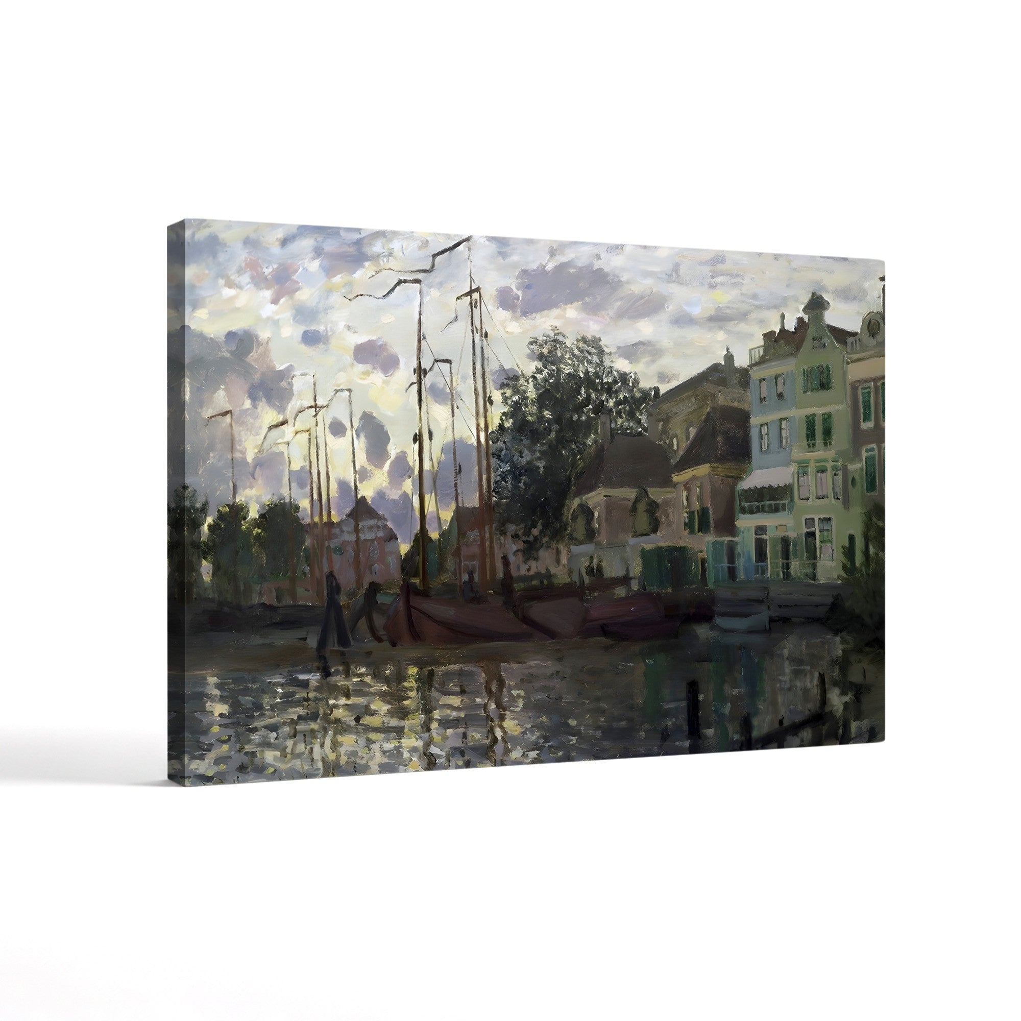 The Dam at Zaandam, Evening (Le Dam à Zaandam, le soir), 1871 by Claude Monet