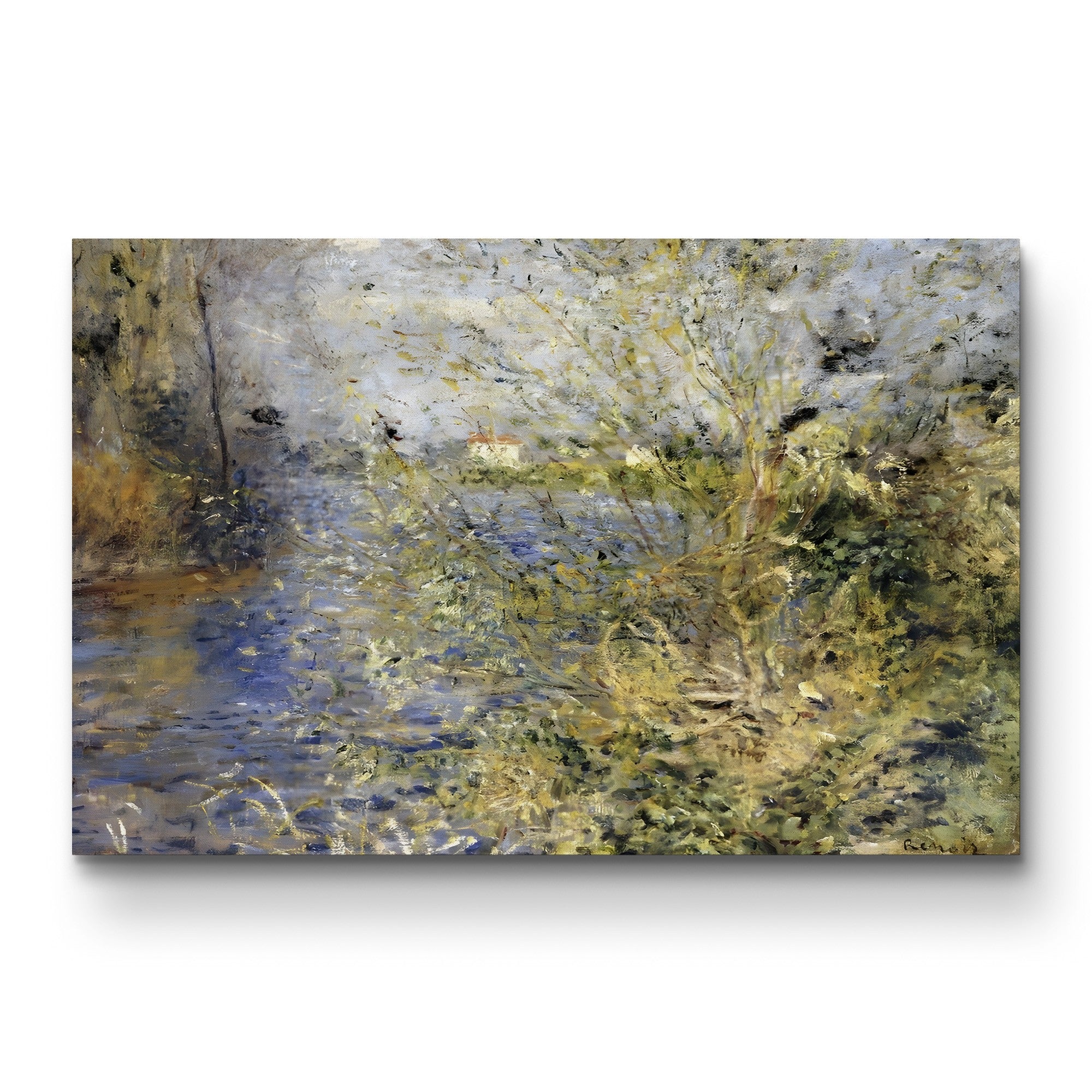 The Seine at Argenteuil, 1875 – Pierre-Auguste Renoir Wall Art | Impressionist River Canvas Print