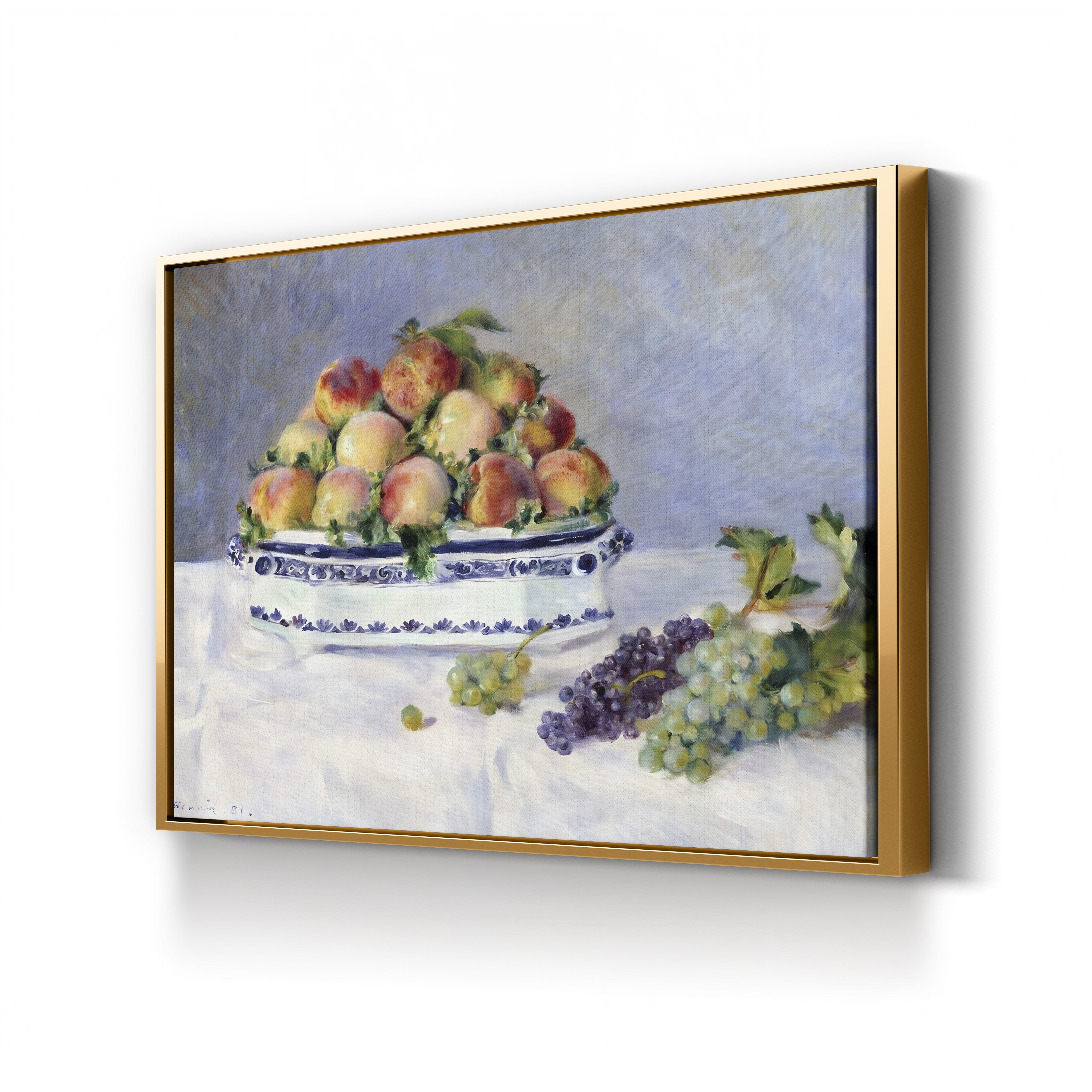 Still Life with Peaches and Grapes – Renoir Wall Art | Impressionist Canvas