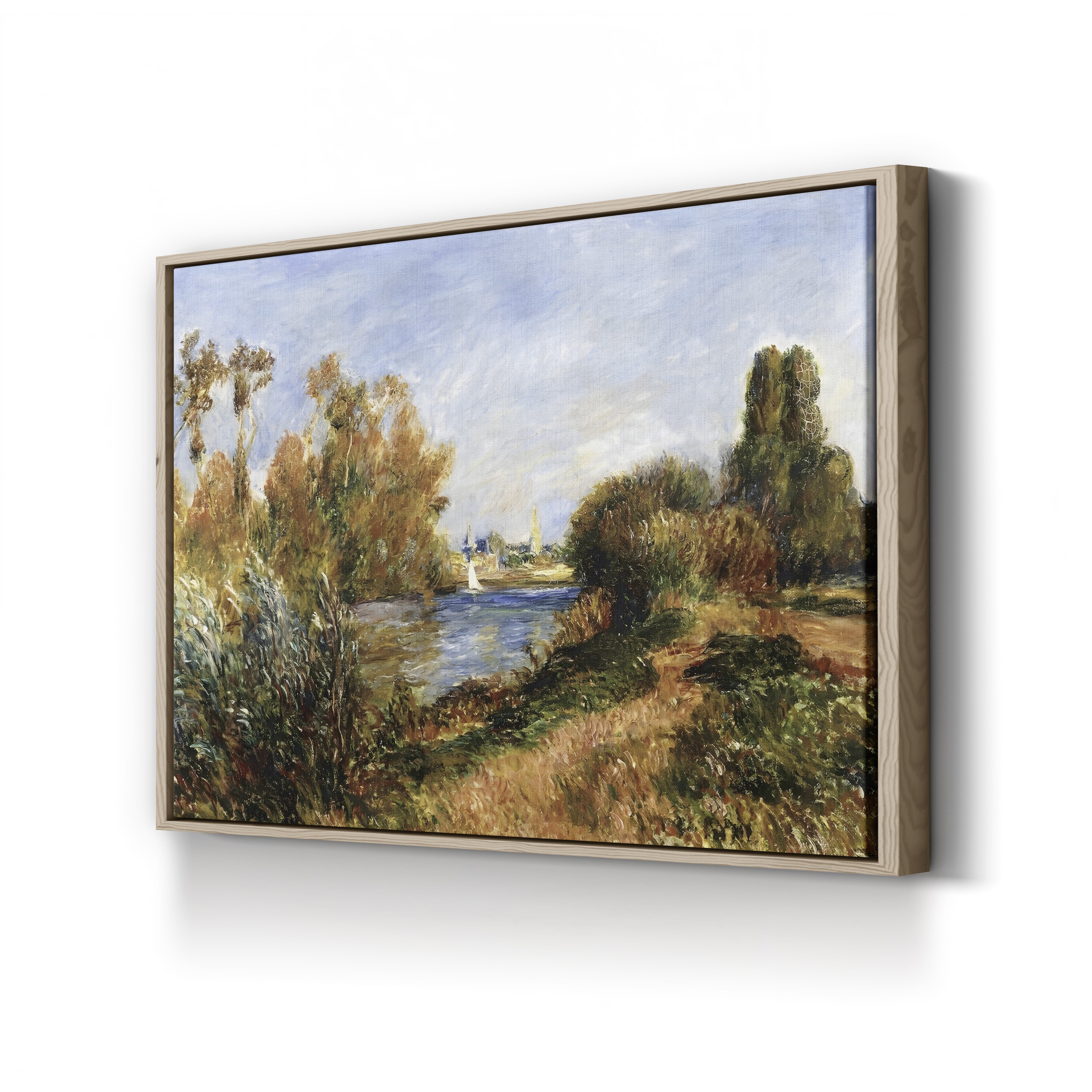 The Seine at Argenteuil, 1888 – Pierre-Auguste Renoir Wall Art | Impressionist River Canvas Print