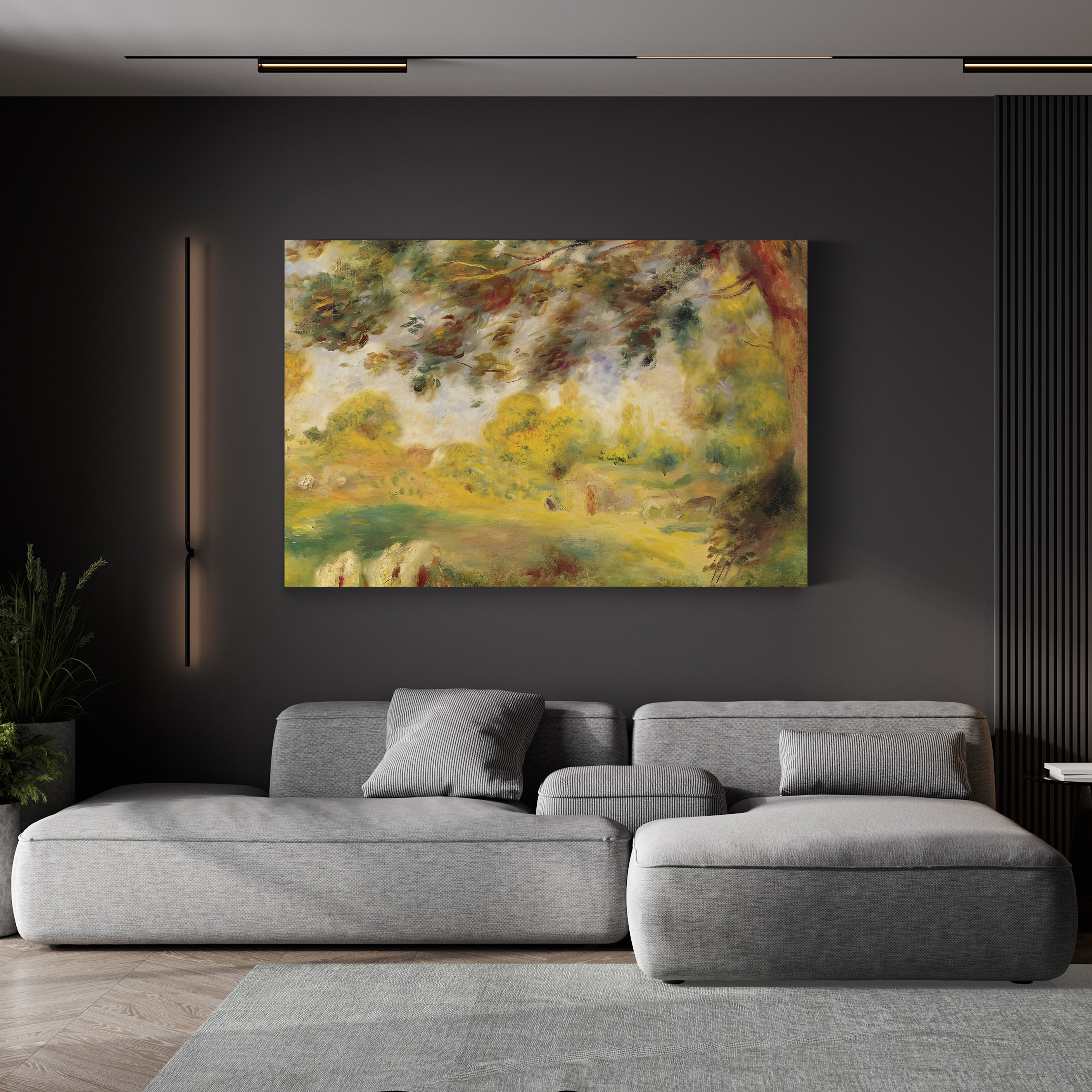 Spring Landscape – Renoir Wall Art | Impressionist Landscape Canvas Print