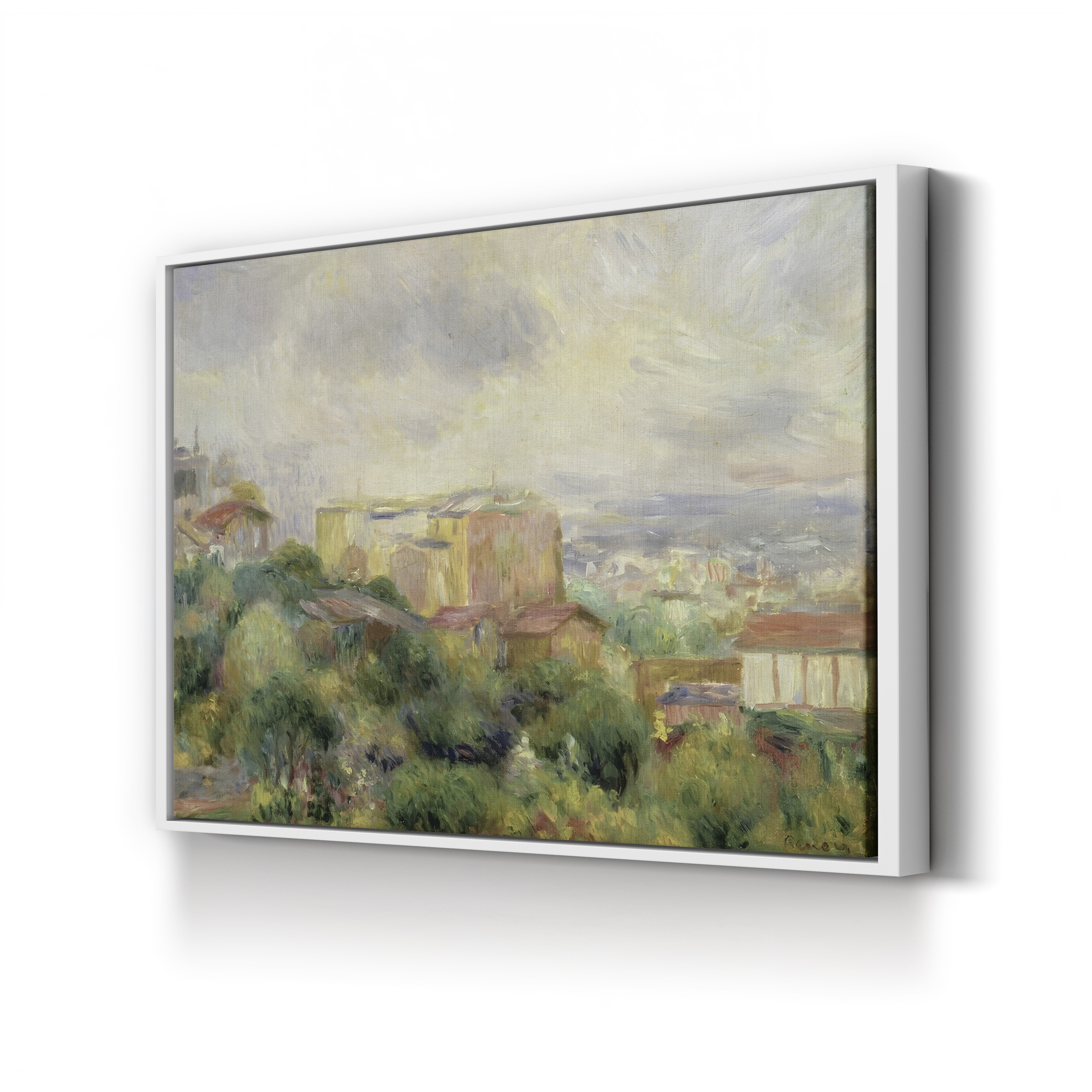 View from Montmartre, 1892 – Pierre-Auguste Renoir Wall Art | Impressionist Paris Canvas Print