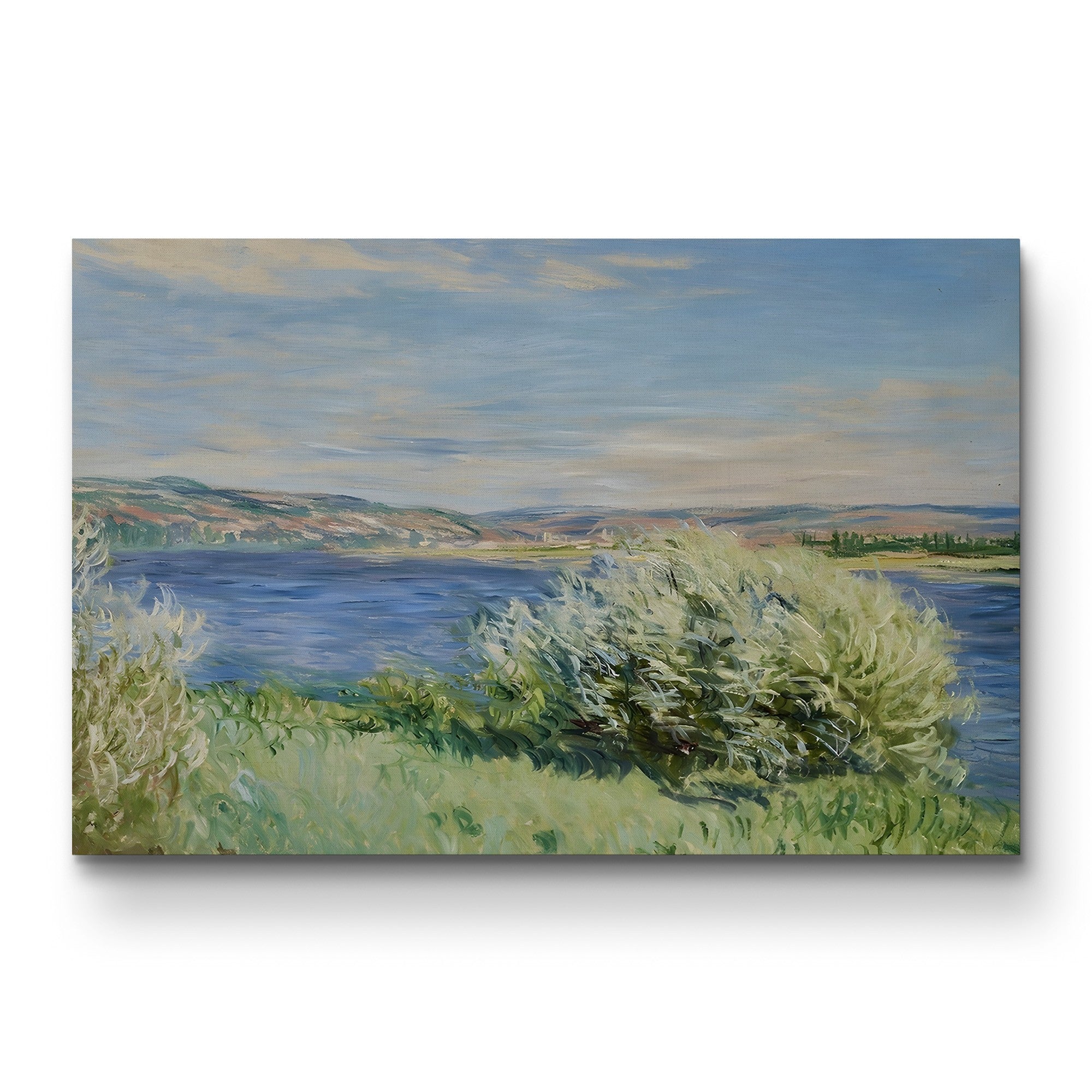 Banks of the Seine near Vétheuil, 1881 – Claude Monet Wall Art | Impressionist Riverside Canvas Print