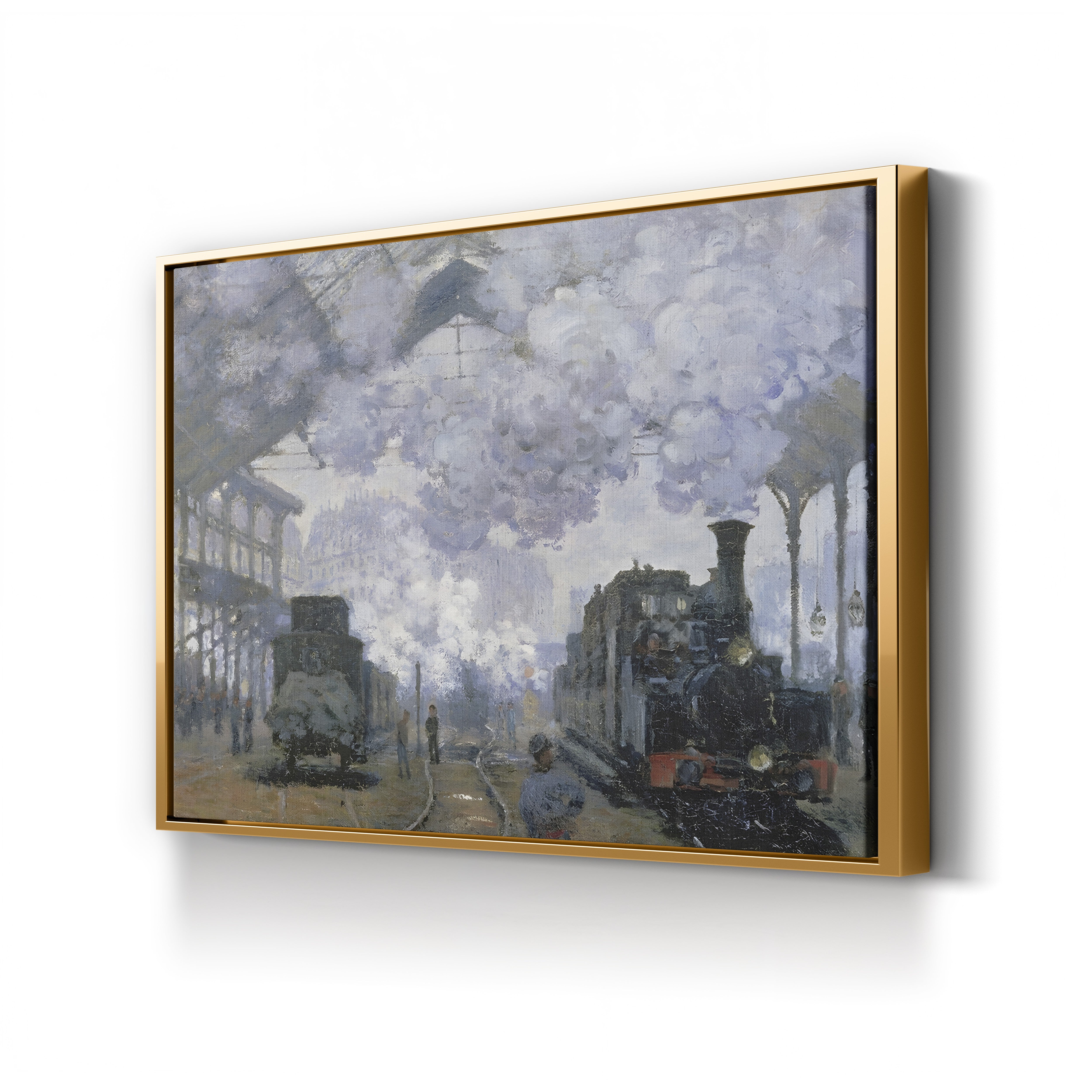 The Gare Saint-Lazare, Arrival of a Train (Gare Saint-Lazare, l’Arrivée d’un Train), 1877 by Claude Monet