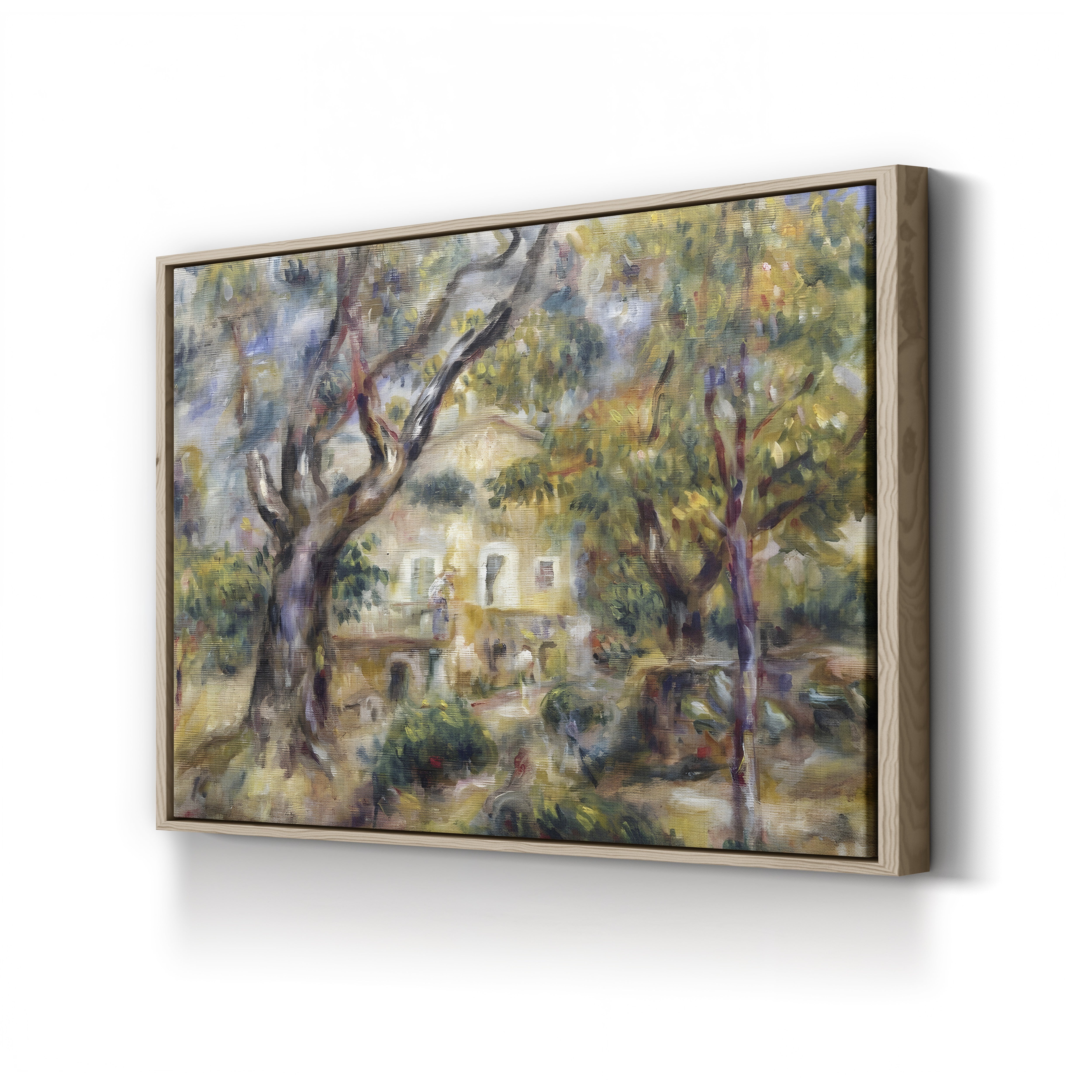 The Farm at Les Collettes, Cagnes – Pierre-Auguste Renoir Wall Art | Impressionist Provençal Canvas Print