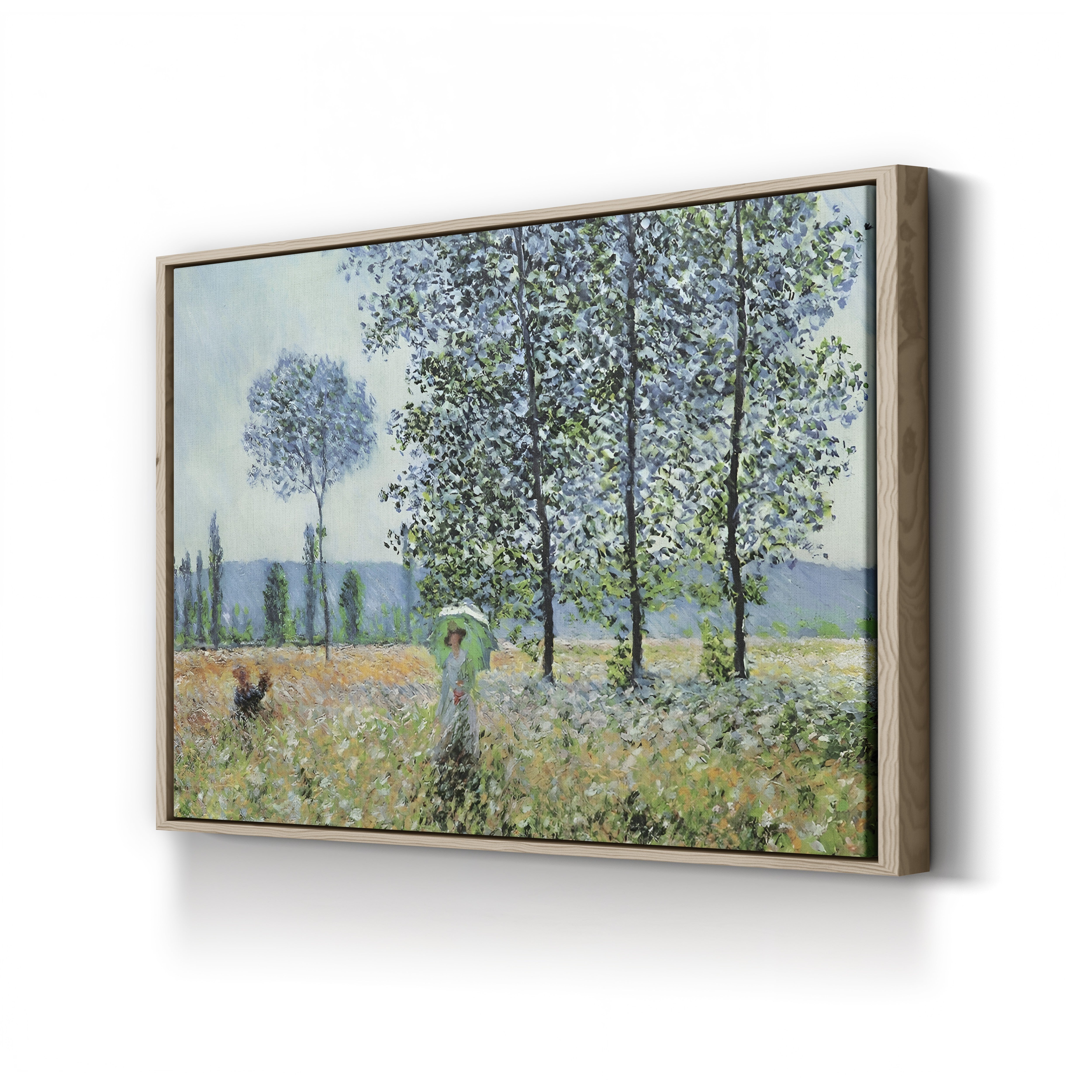 Felder im Frühling (Fields in Spring) – Claude Monet Wall Art | Impressionist Spring Landscape Canvas Print