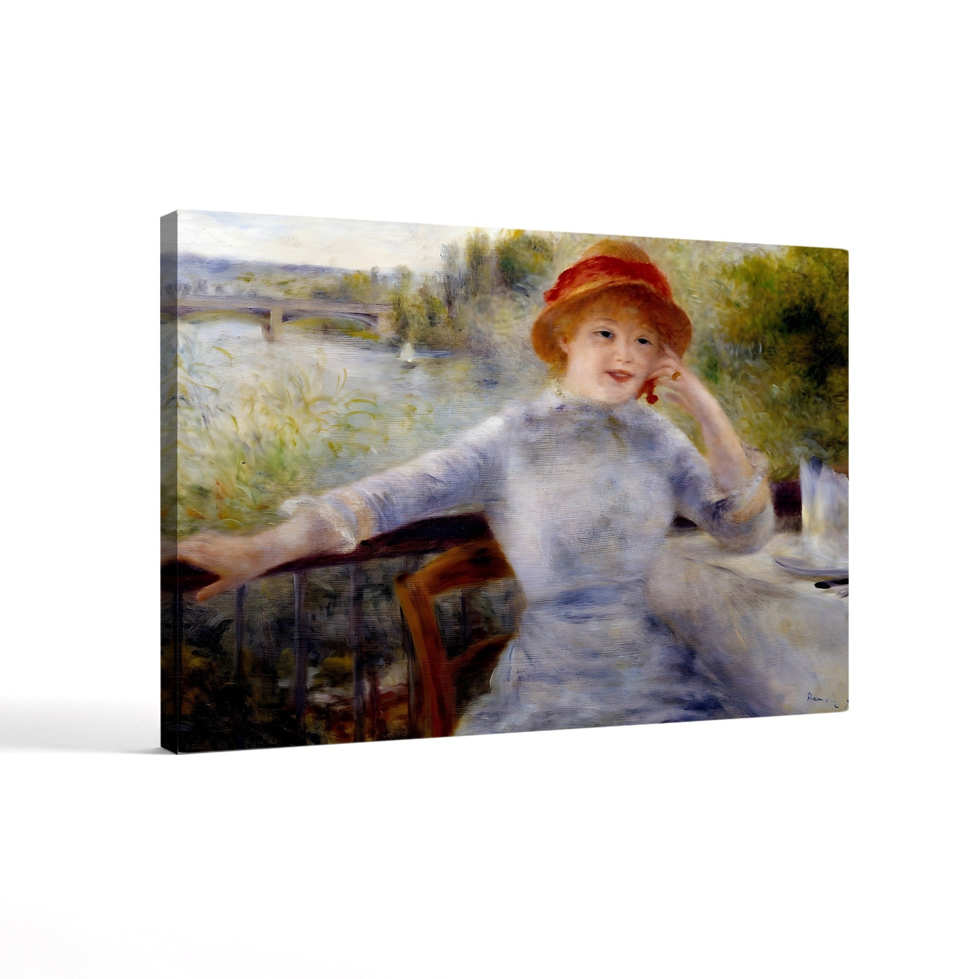 Portrait of Alphonsine Fournaise – Renoir Wall Art | Impressionist Canvas