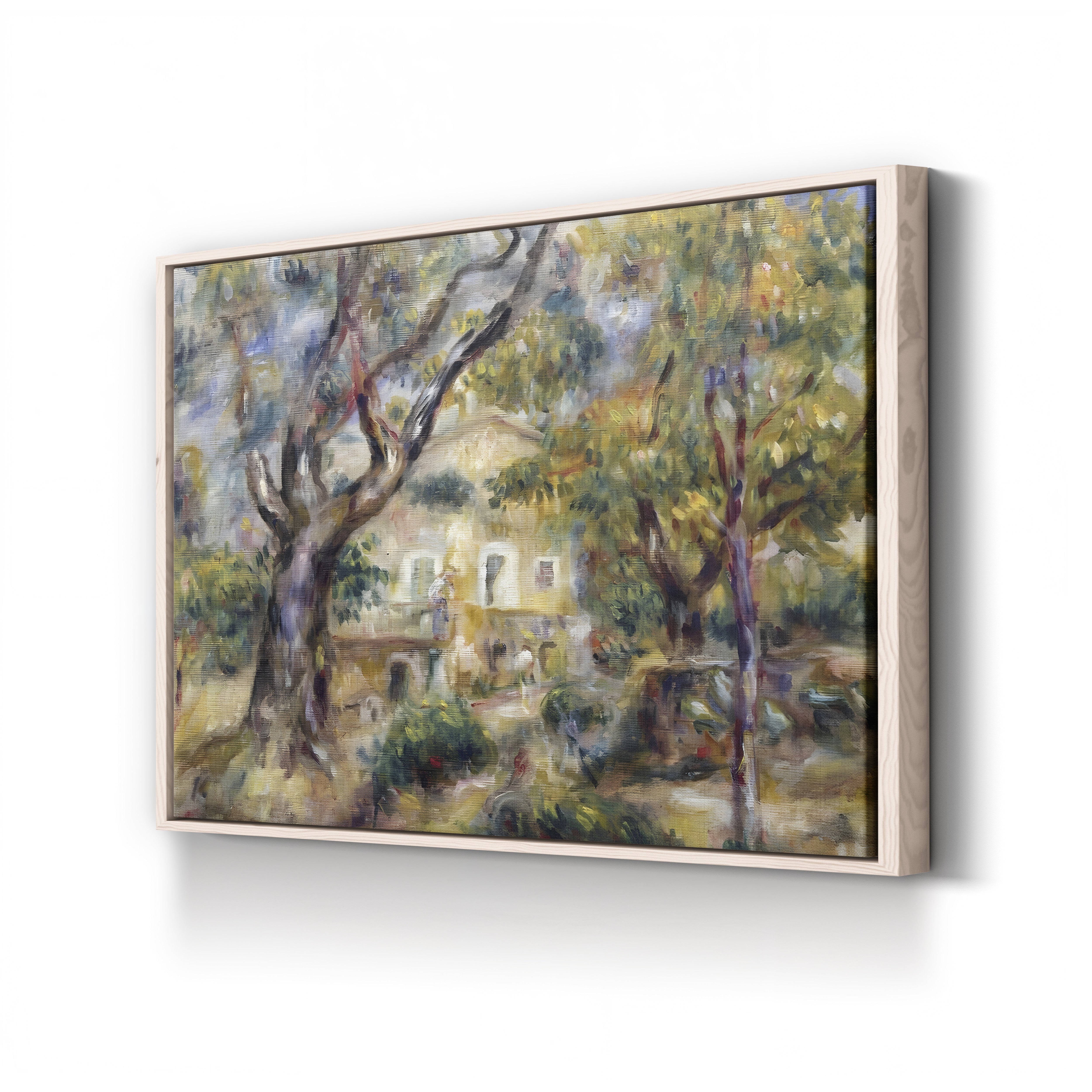 The Farm at Les Collettes, Cagnes – Pierre-Auguste Renoir Wall Art | Impressionist Provençal Canvas Print