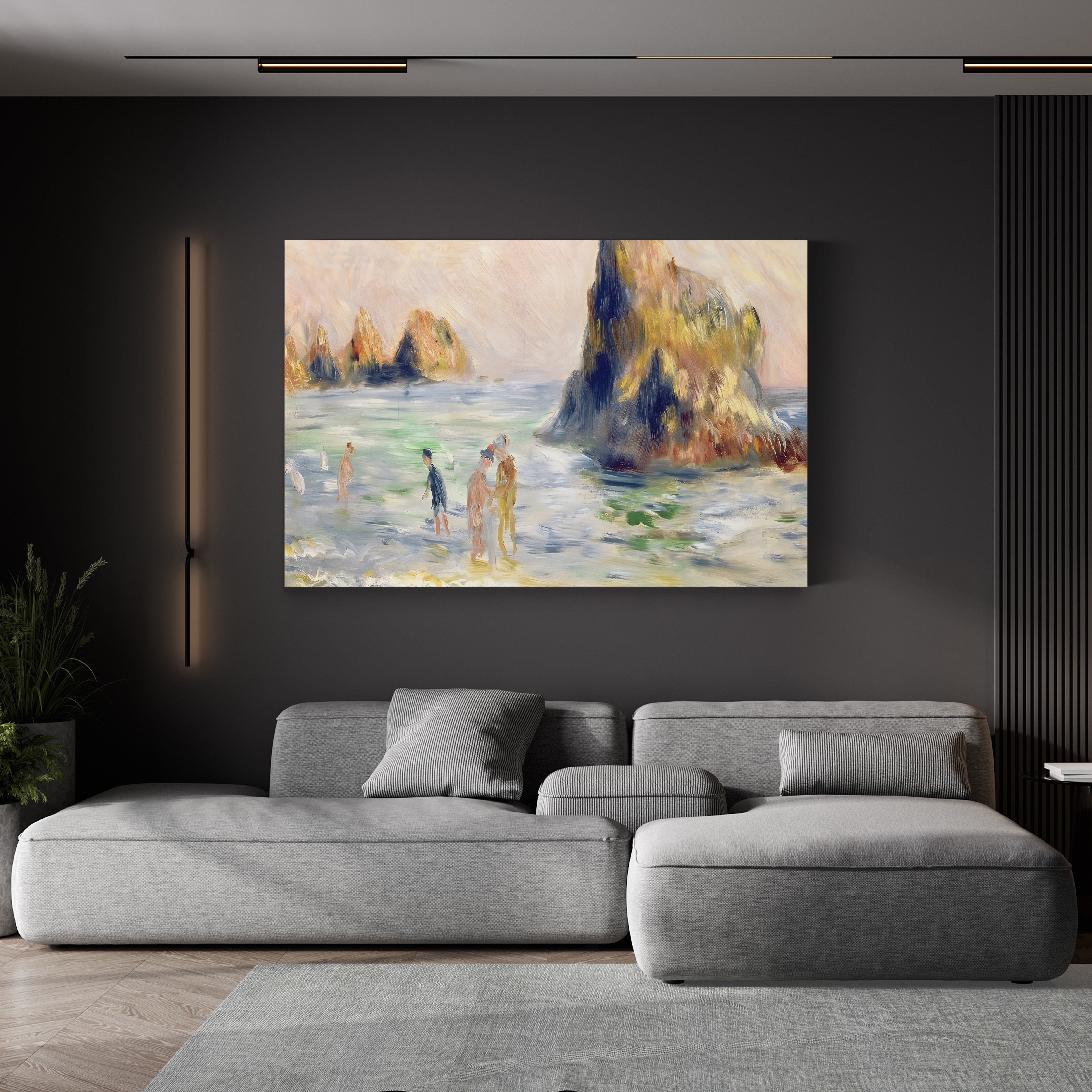 Moulin Huet Bay, Guernsey, c. 1883 – Renoir Wall Art | Coastal