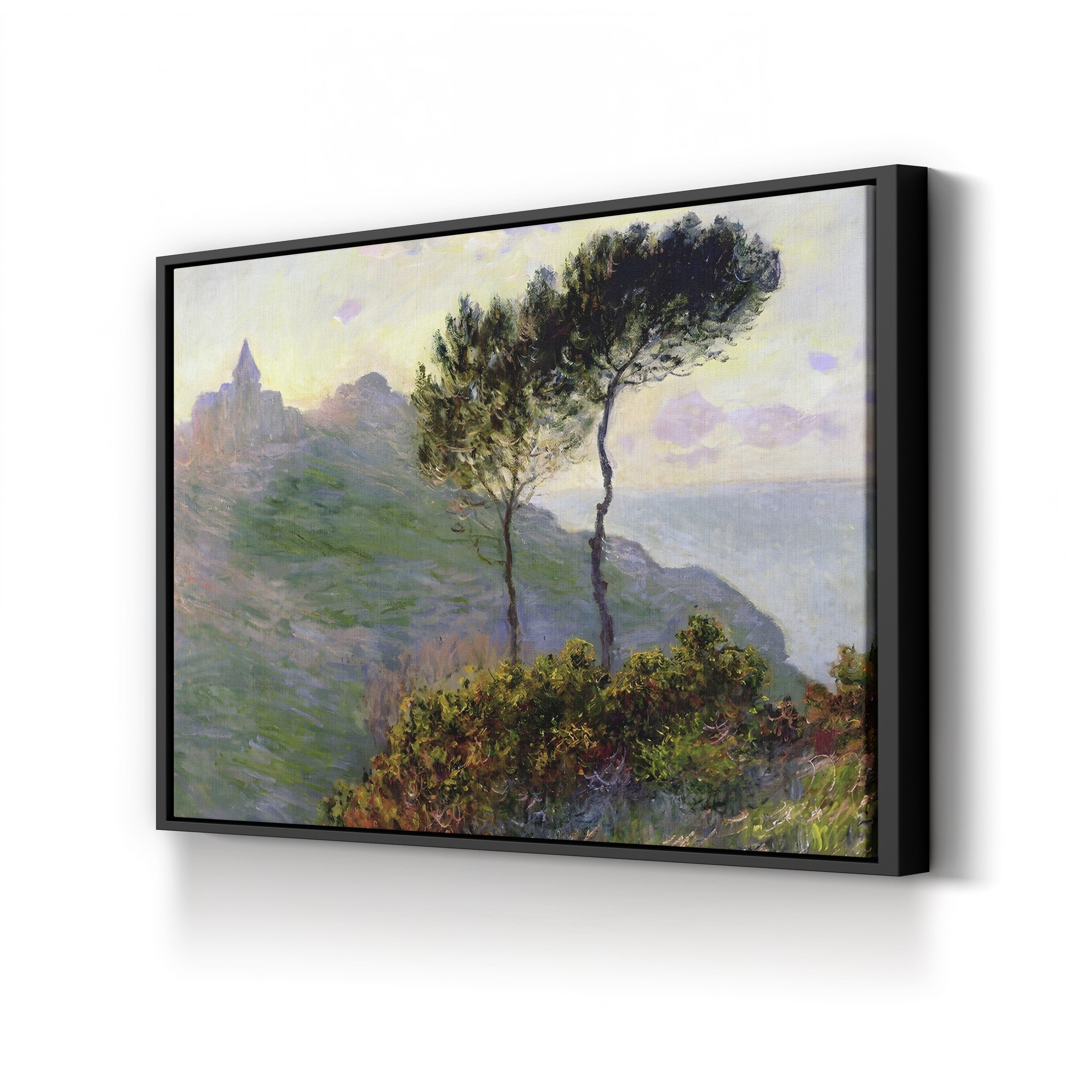 The Church at Varengeville, against the Sunlight (L’Église de Varengeville, à contre-jour), 1882 by Claude Monet