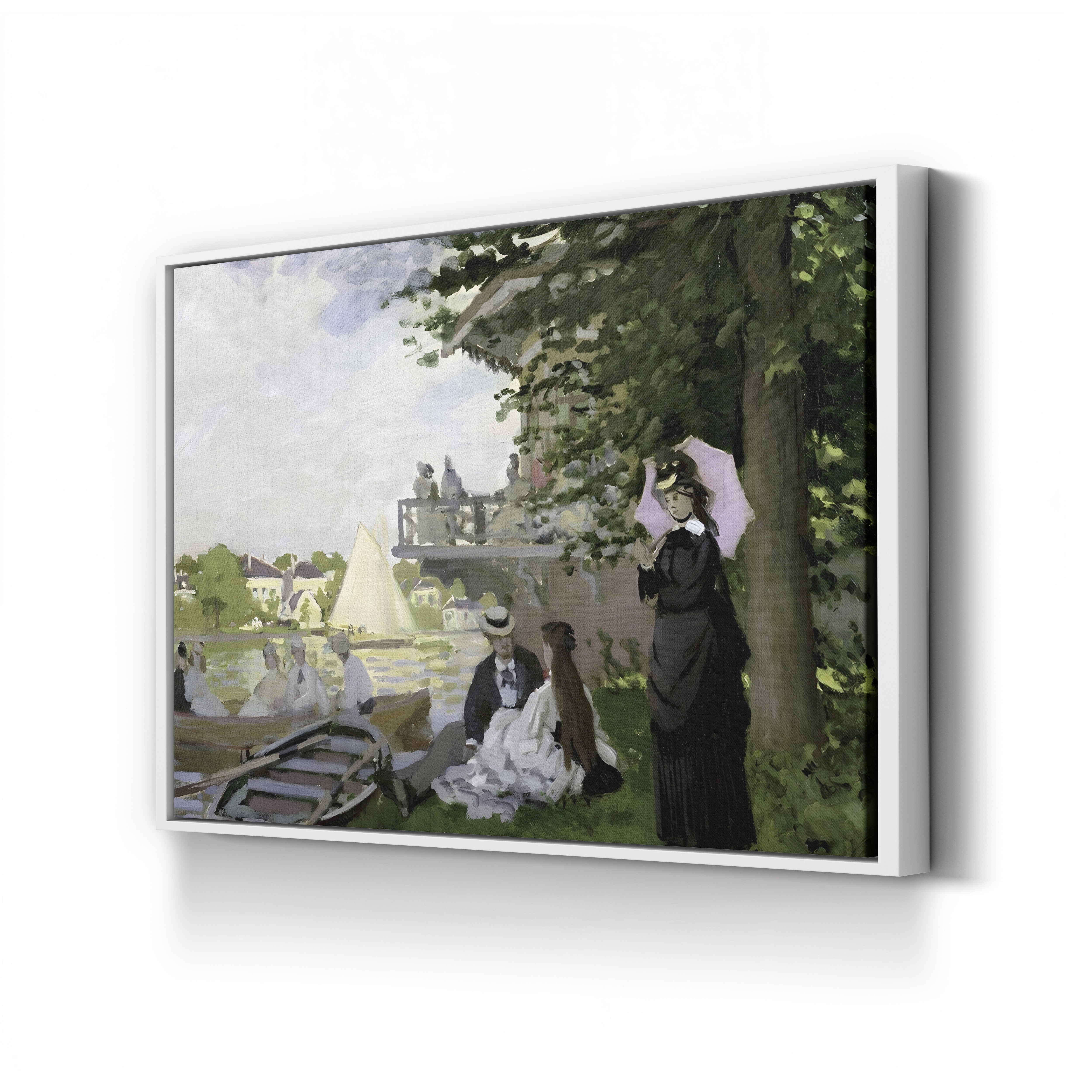 Garden House on the Zaan, Zaandam, 1871 – Claude Monet Wall Art | Impressionist Dutch Landscape Print