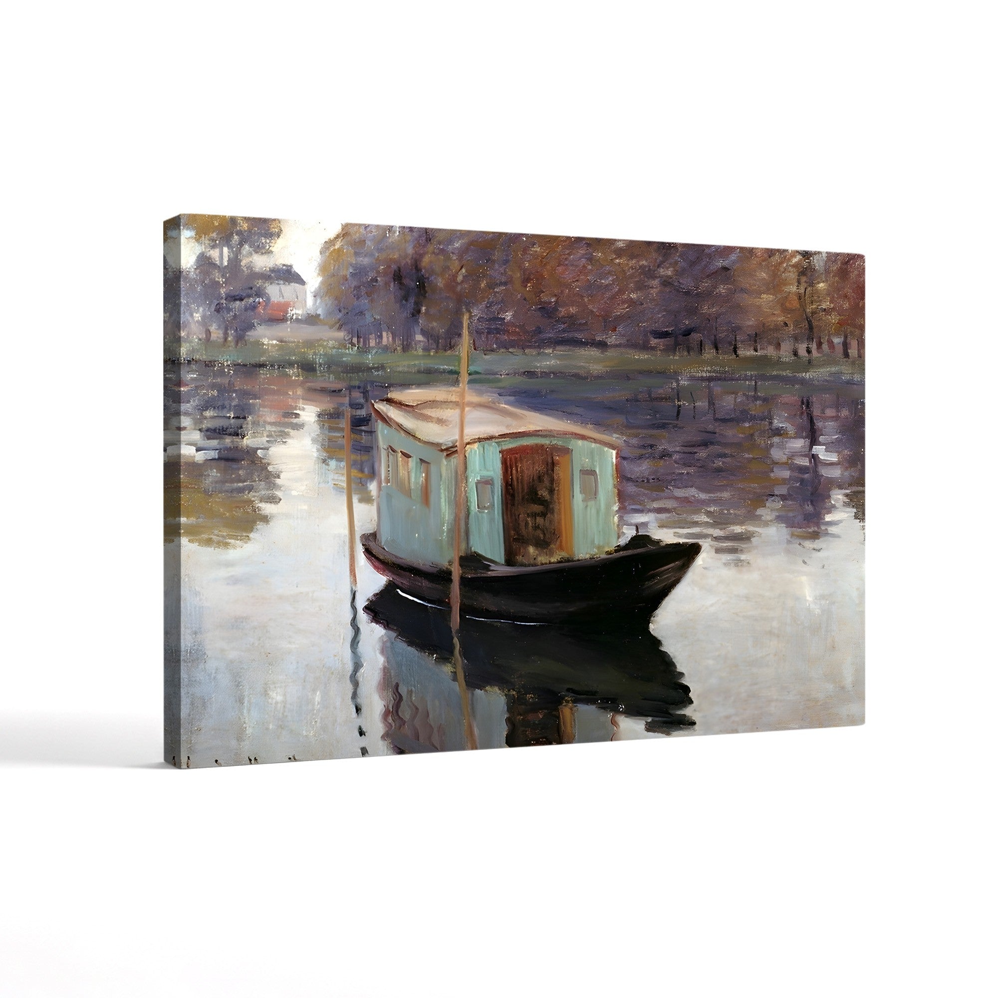 The Studio Boat (Le Bateau-atelier), 1874 by Claude Monet