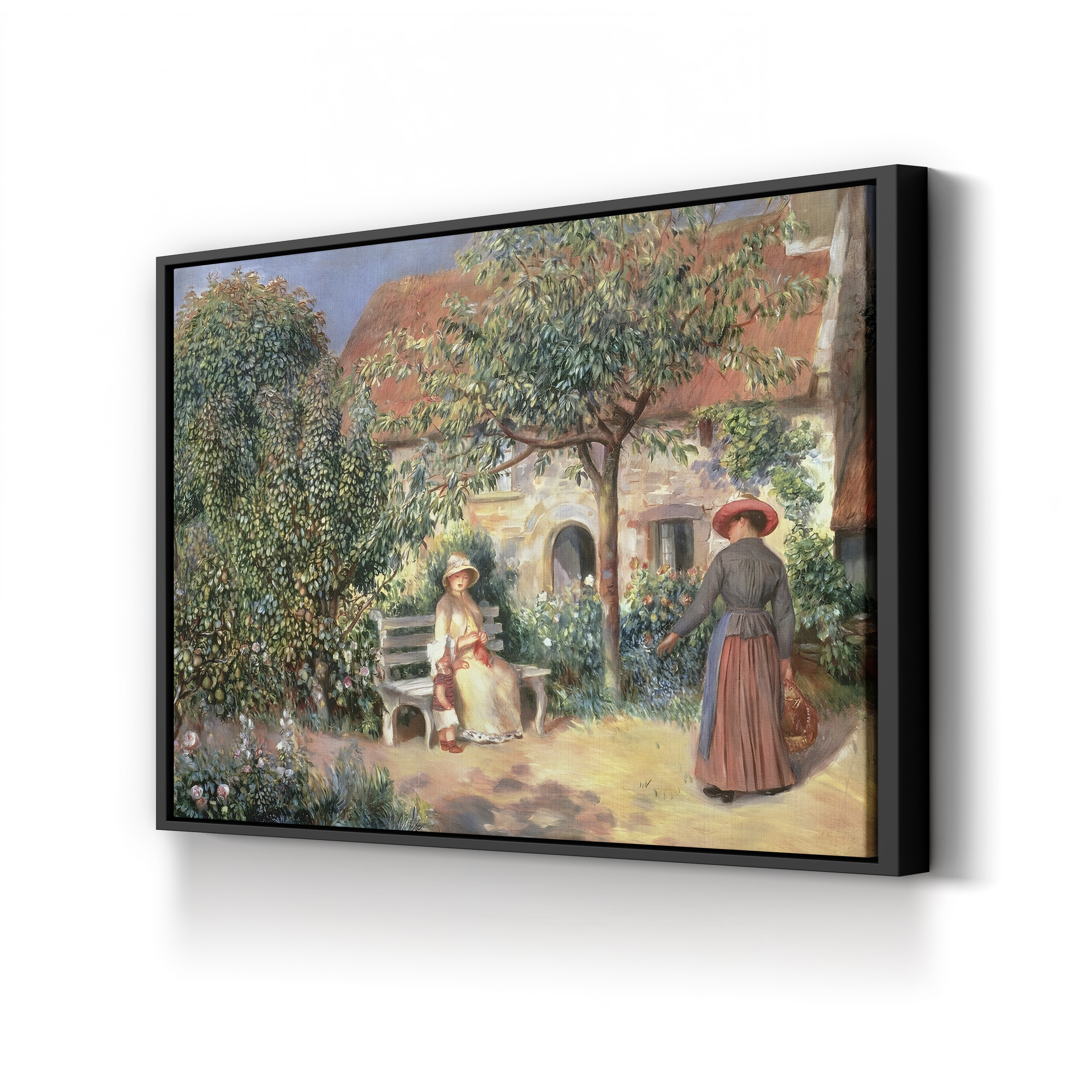 Garden Scene in Brittany, 1886 – Pierre-Auguste Renoir Wall Art | Impressionist Garden Canvas Print